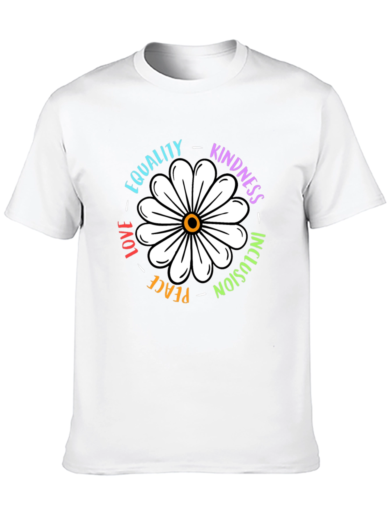 Black Equality Kindness Daisy Graphic Tee view 10