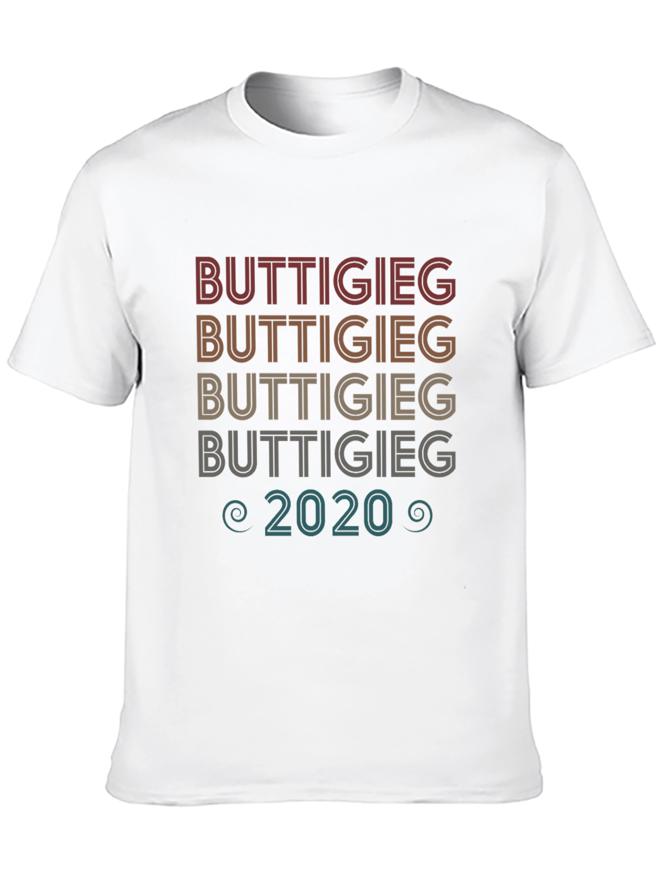 Black Buttigieg 2020 Retro Style T-Shirt view 10