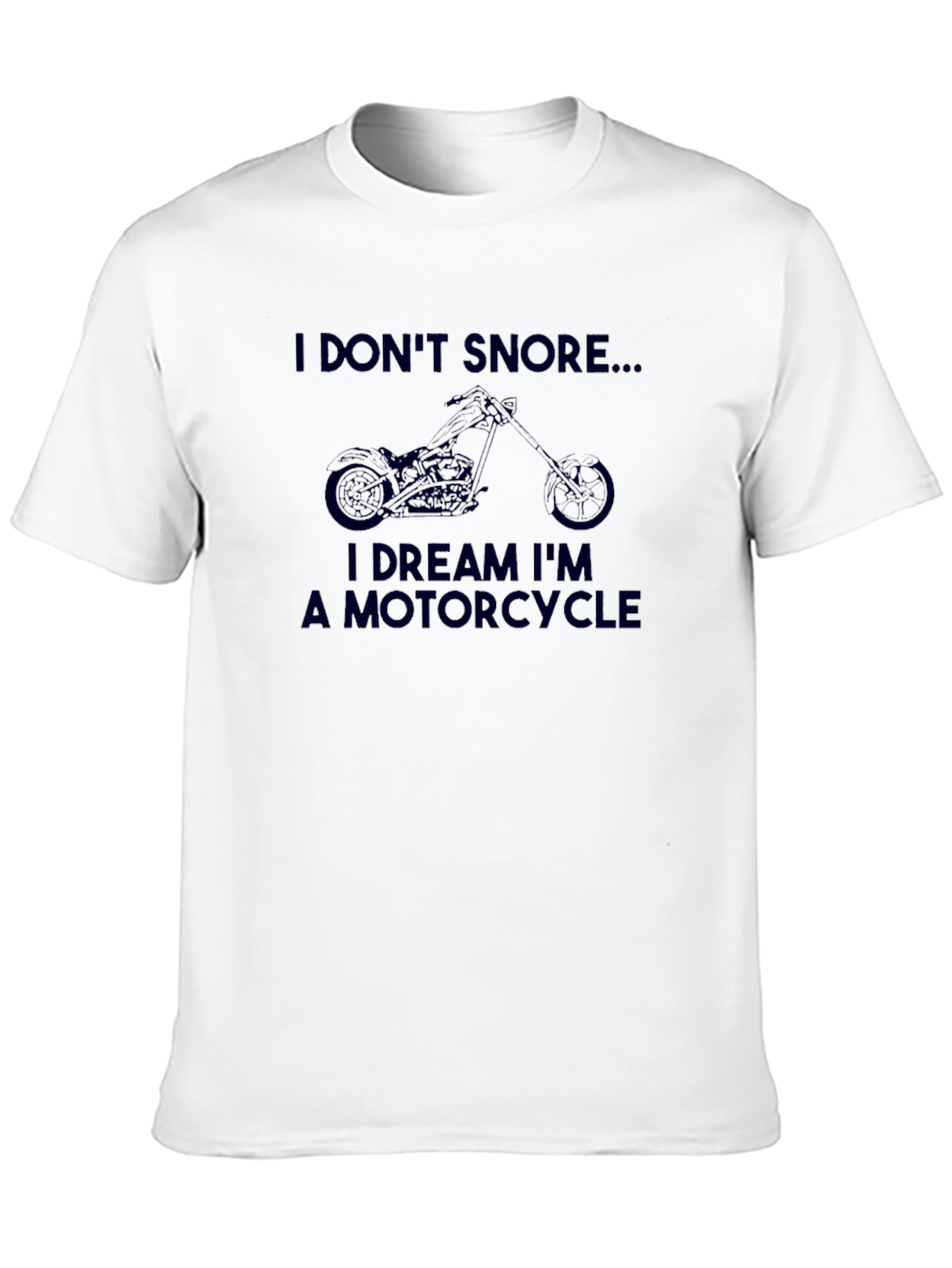 Black I DREAM I'M A MOTORCYCLE T-Shirt view 10
