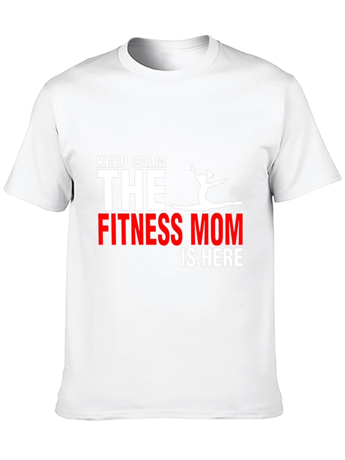 Black Fitness Mom T-Shirt - Keep Calm Gym Motivation view 10