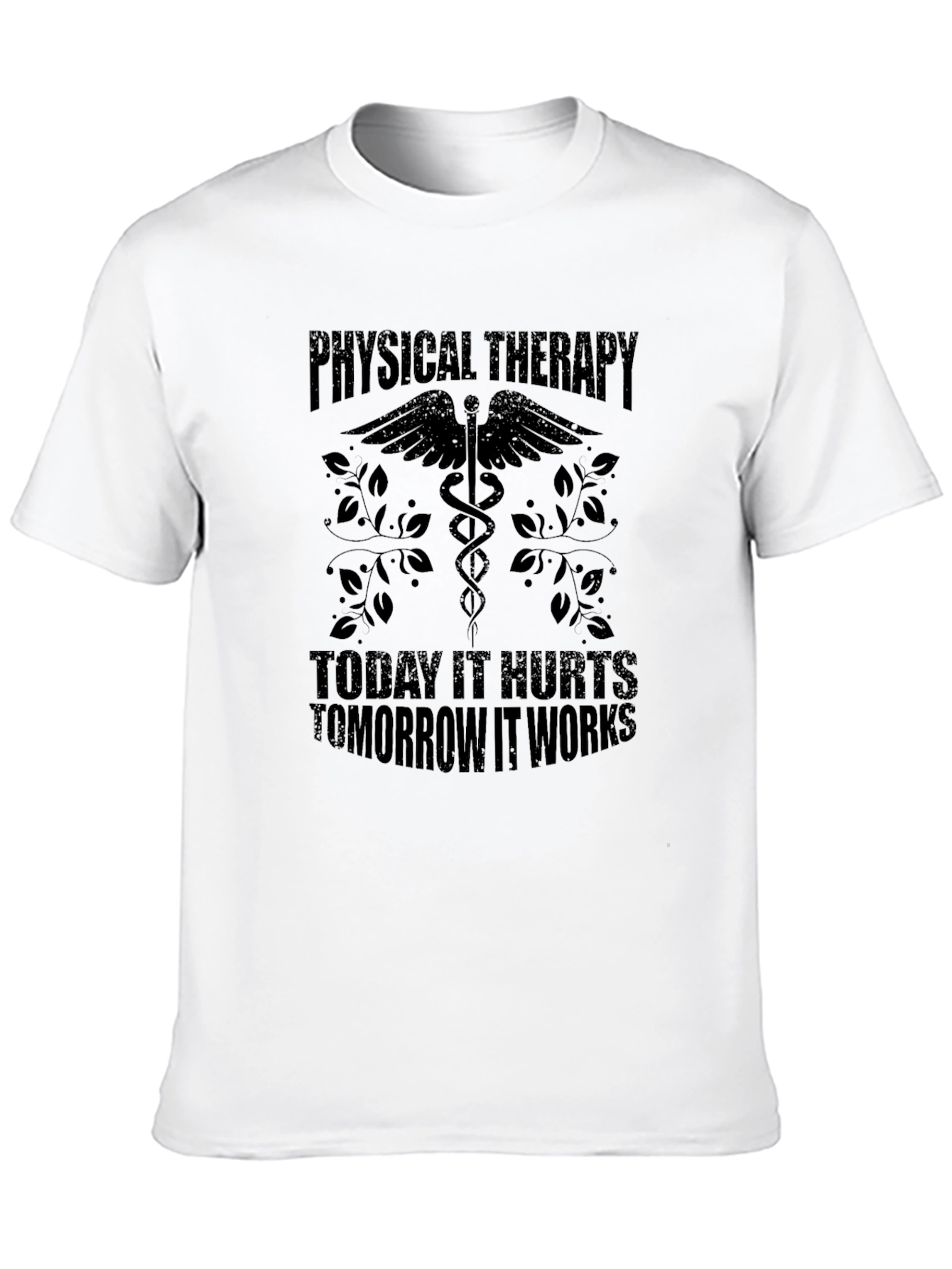 Black Physical Therapy Tee - Today It Hurts, Tomorrow It Works view 10