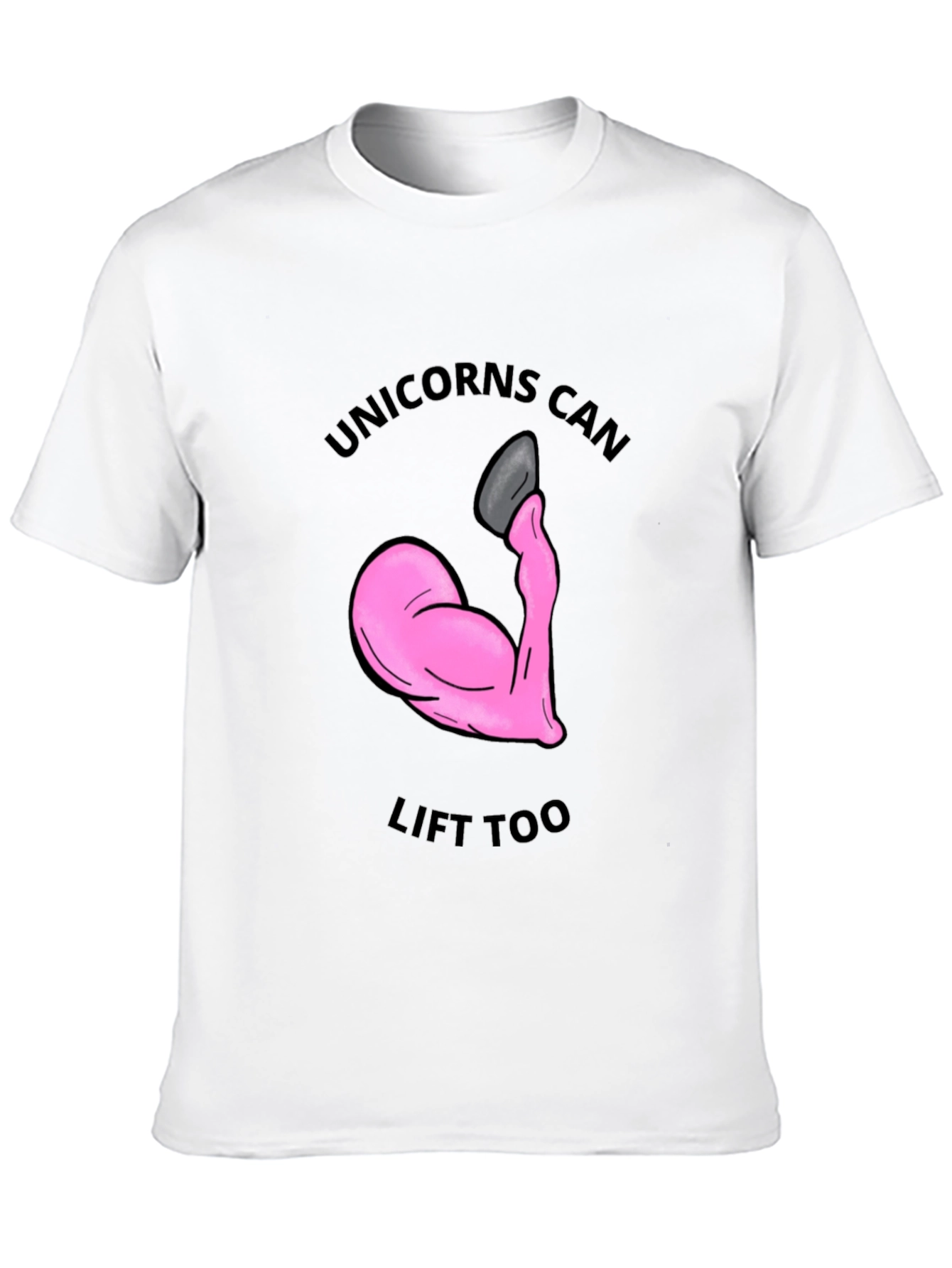 Black Unicorns Can Lift Too T-Shirt - Funny Workout Gym Tee view 10