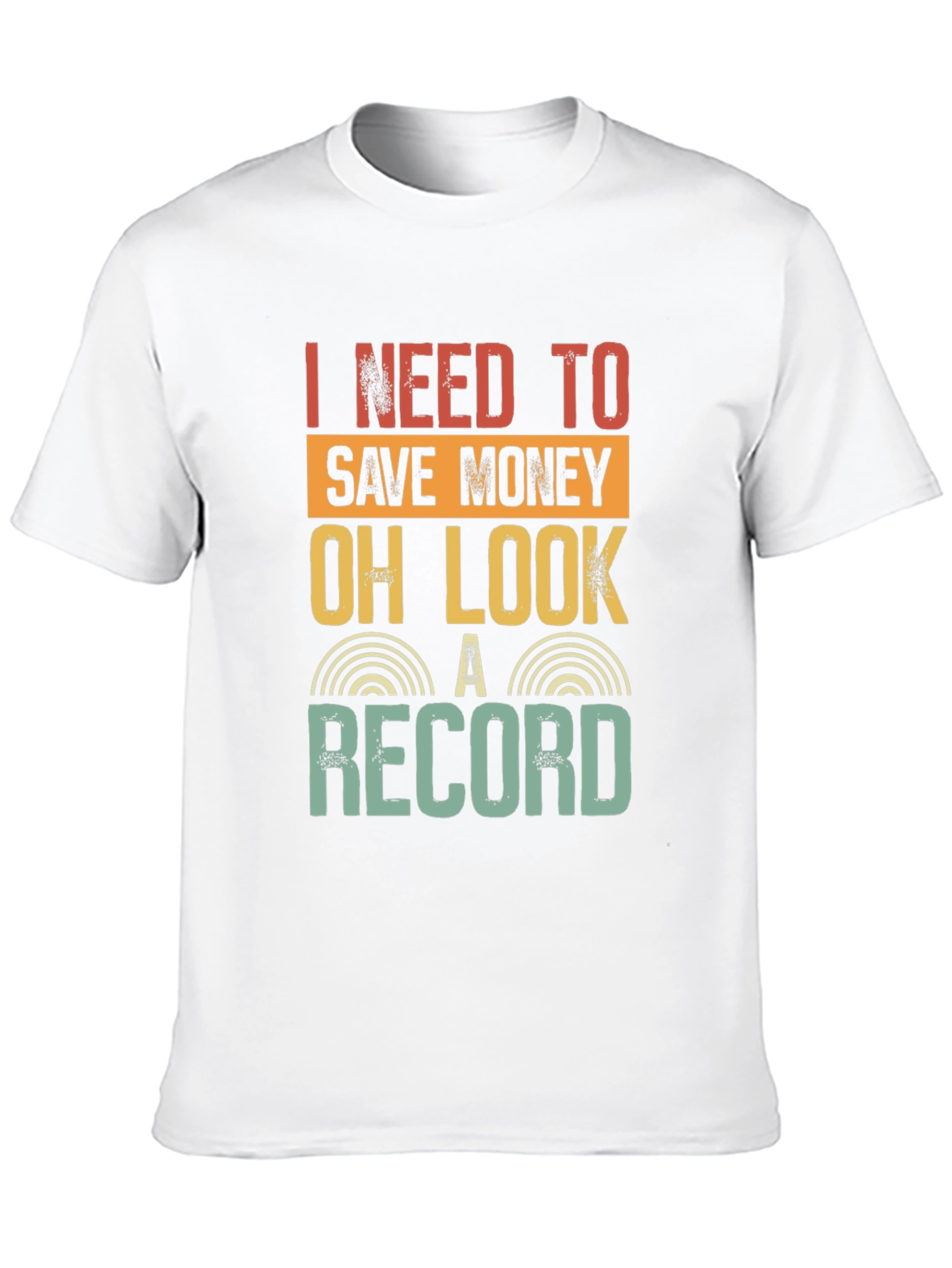 Black Funny Record Collector T-Shirt - I Need To Save Money view 10