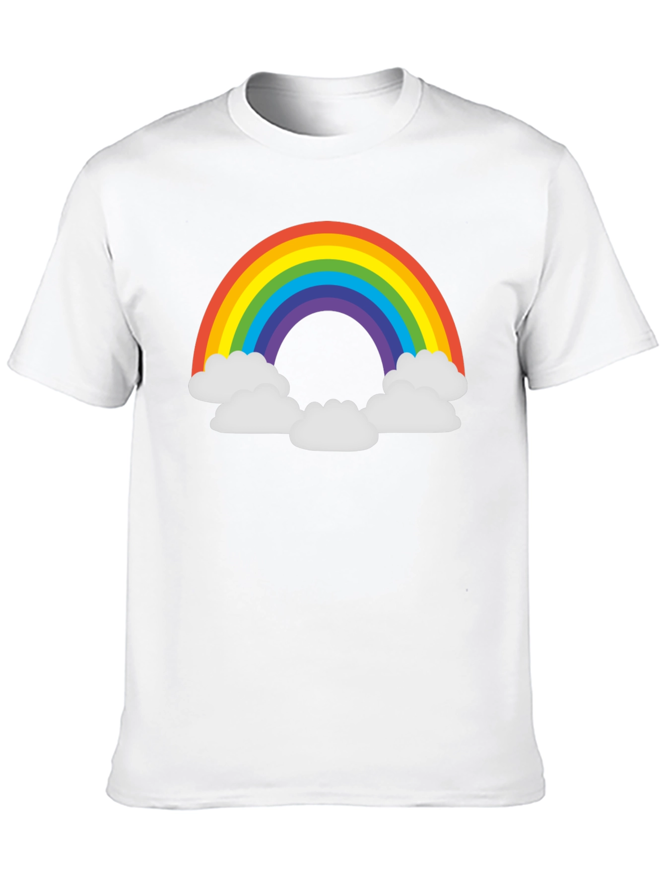 Black Rainbow Cloud T-Shirt - Black Graphic Tee view 10