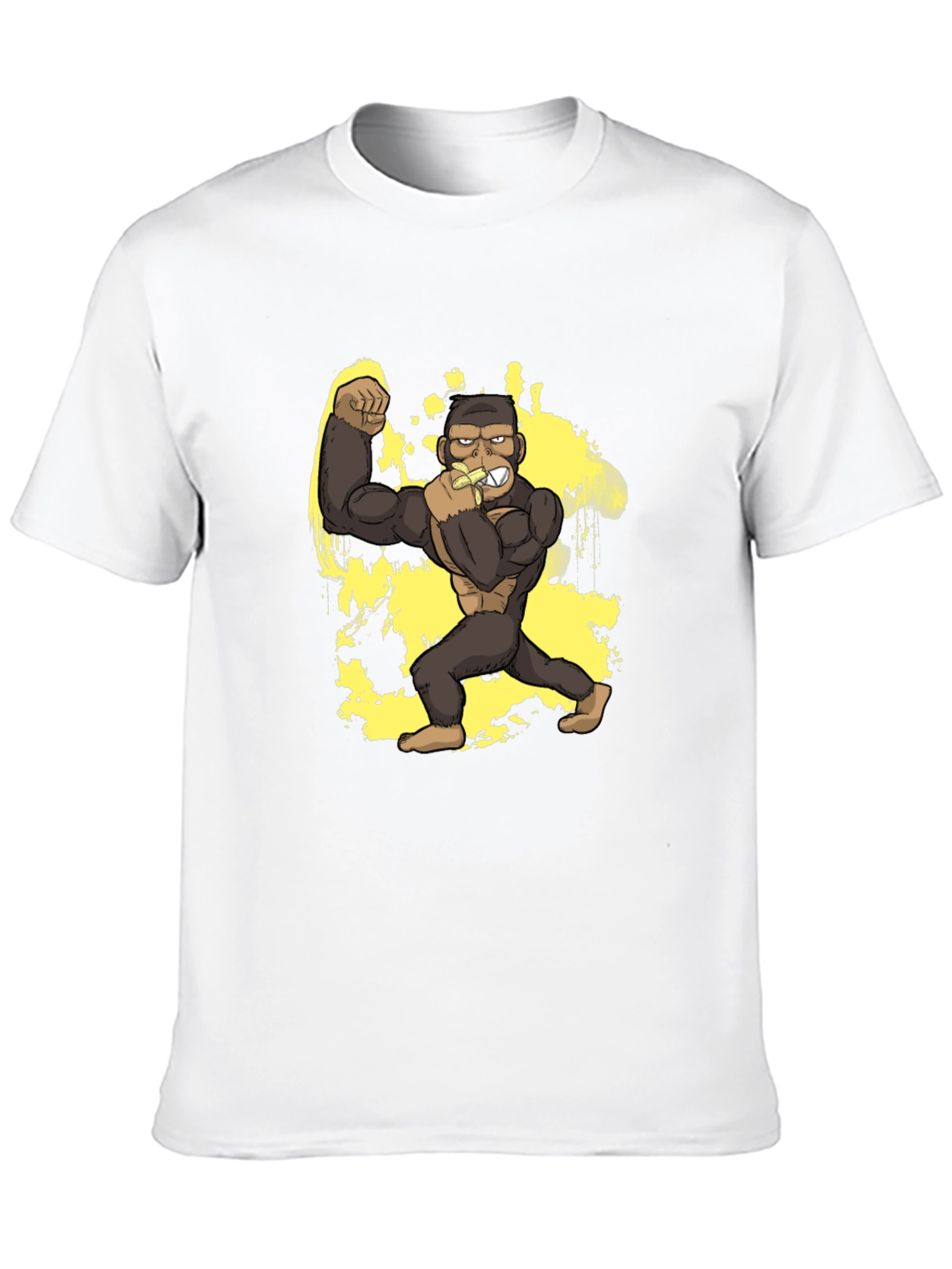 Black Gorilla Banana T-Shirt - Black Graphic Tee view 10