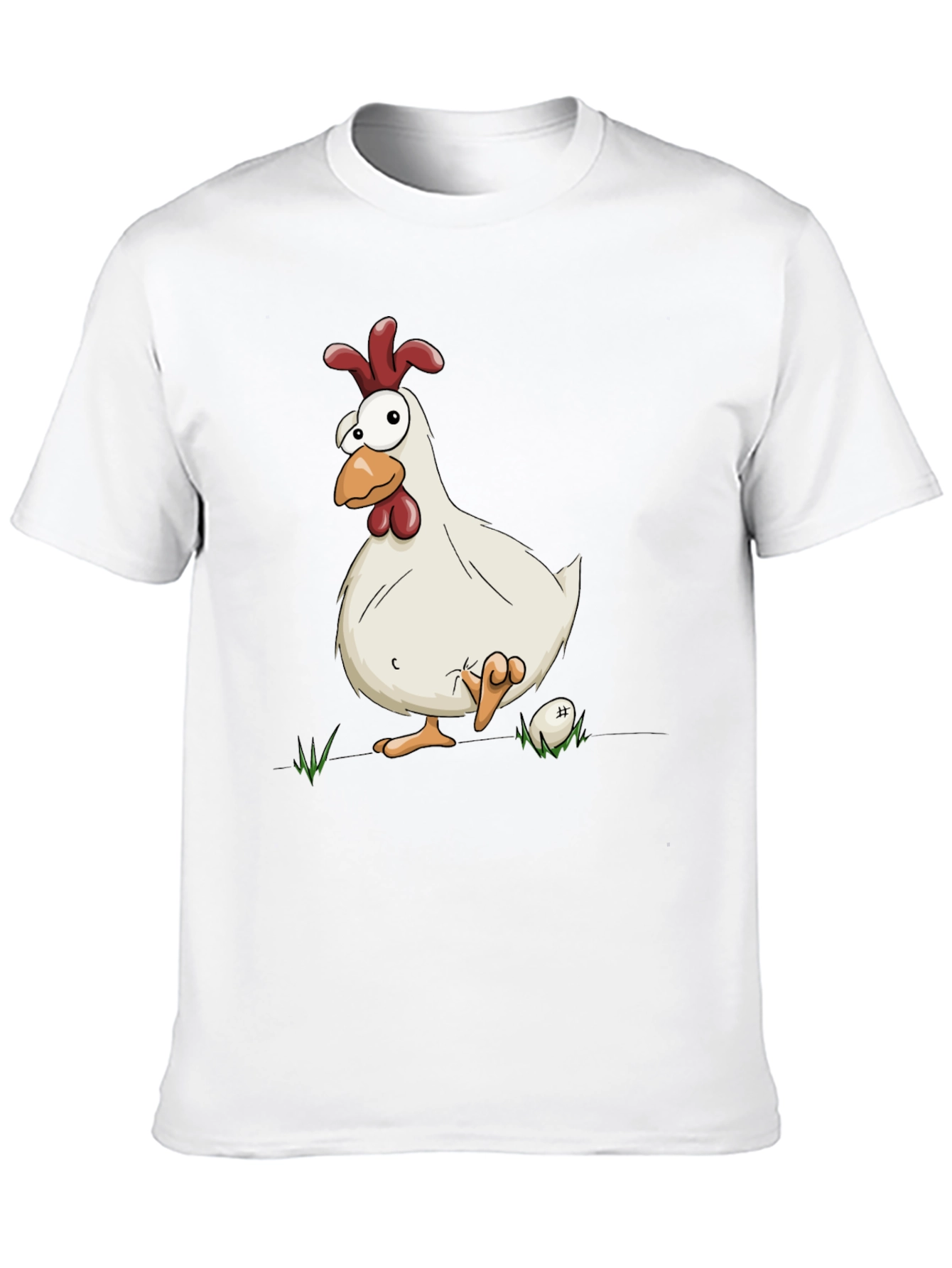 Black Funny Chicken Graphic Black T-Shirt view 10