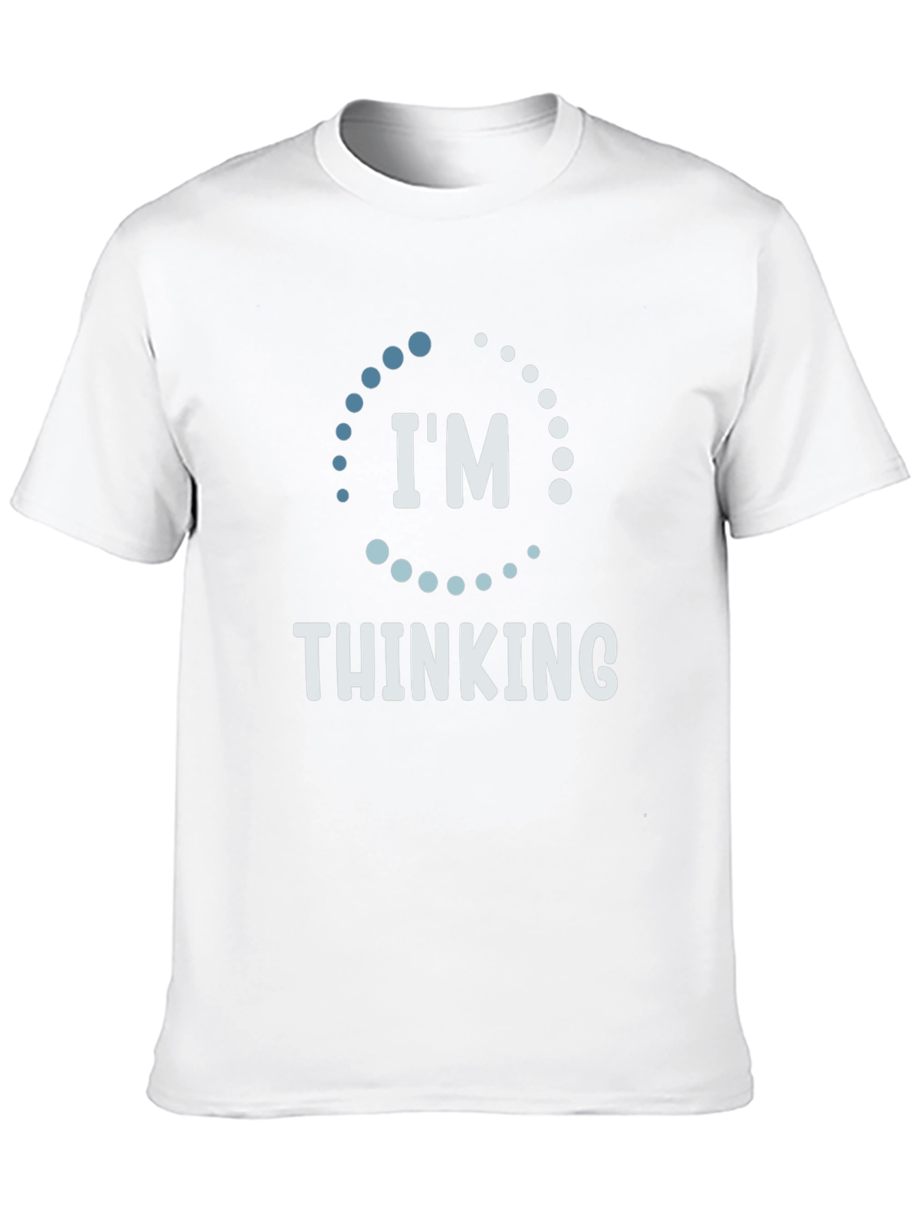 Black I'm Thinking Funny Graphic T-Shirt - Soft Cotton Tee view 10
