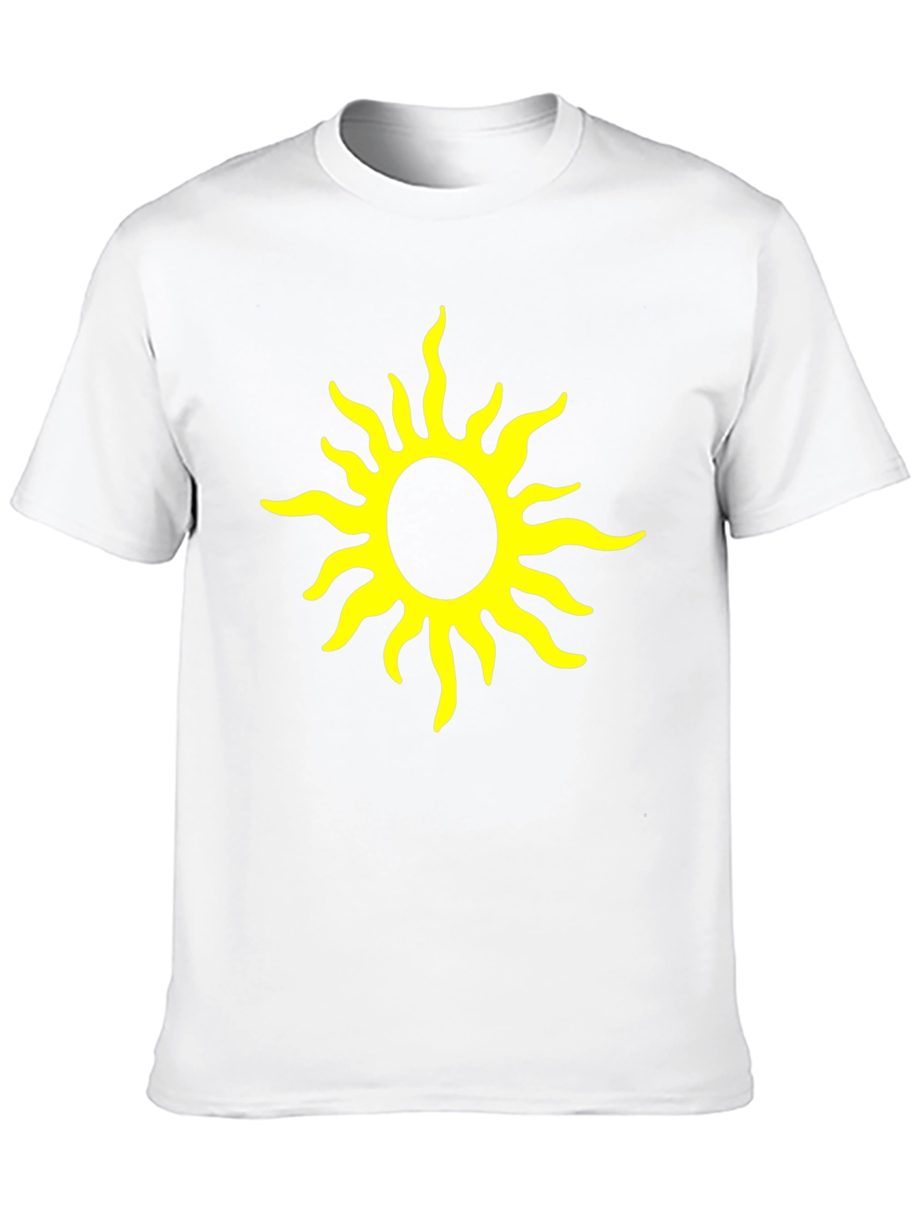 Black Black T-Shirt with Yellow Sun Graphic view 10