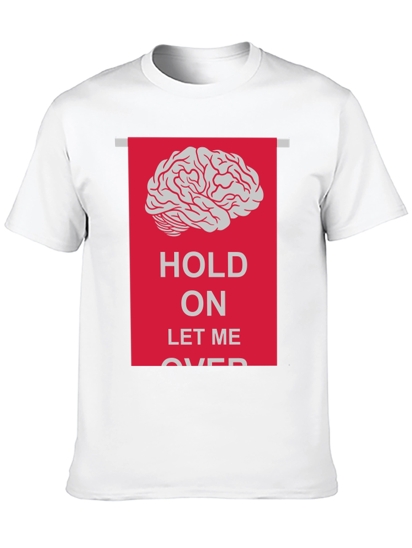 Black Hold On Let Me Overthink T-Shirt view 10