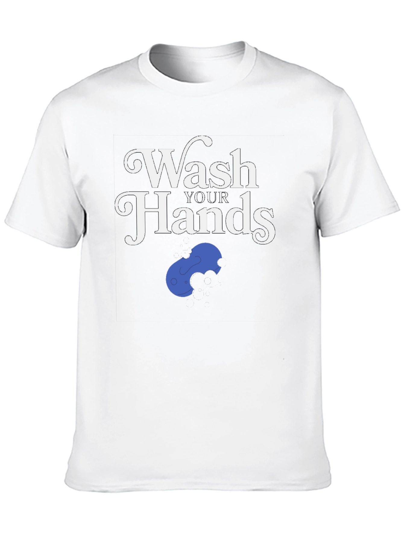 Black Wash Your Hands Funny T-Shirt view 10