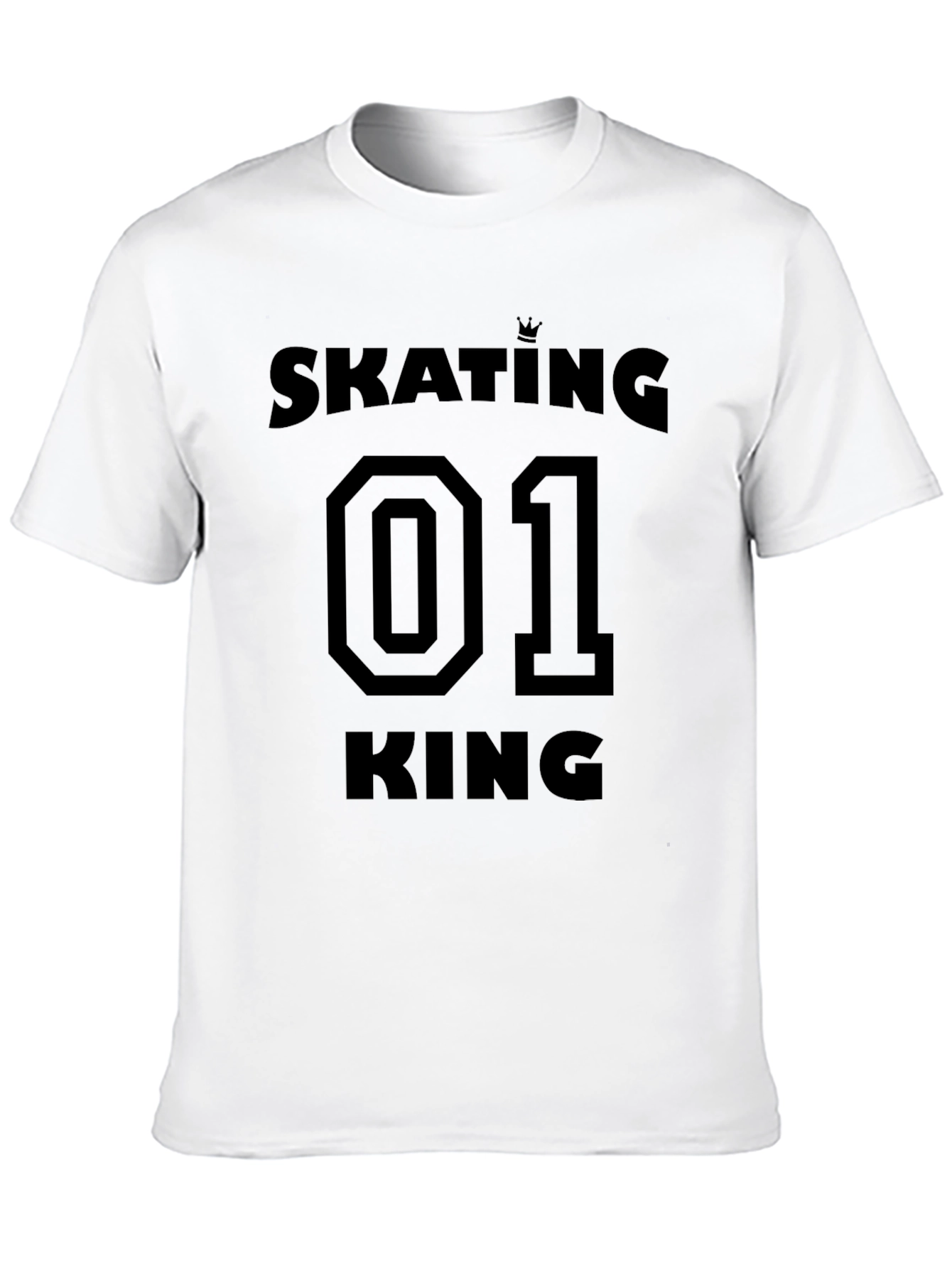 Black Skating 01 King T-Shirt - Stylish Black Graphic Tee view 10