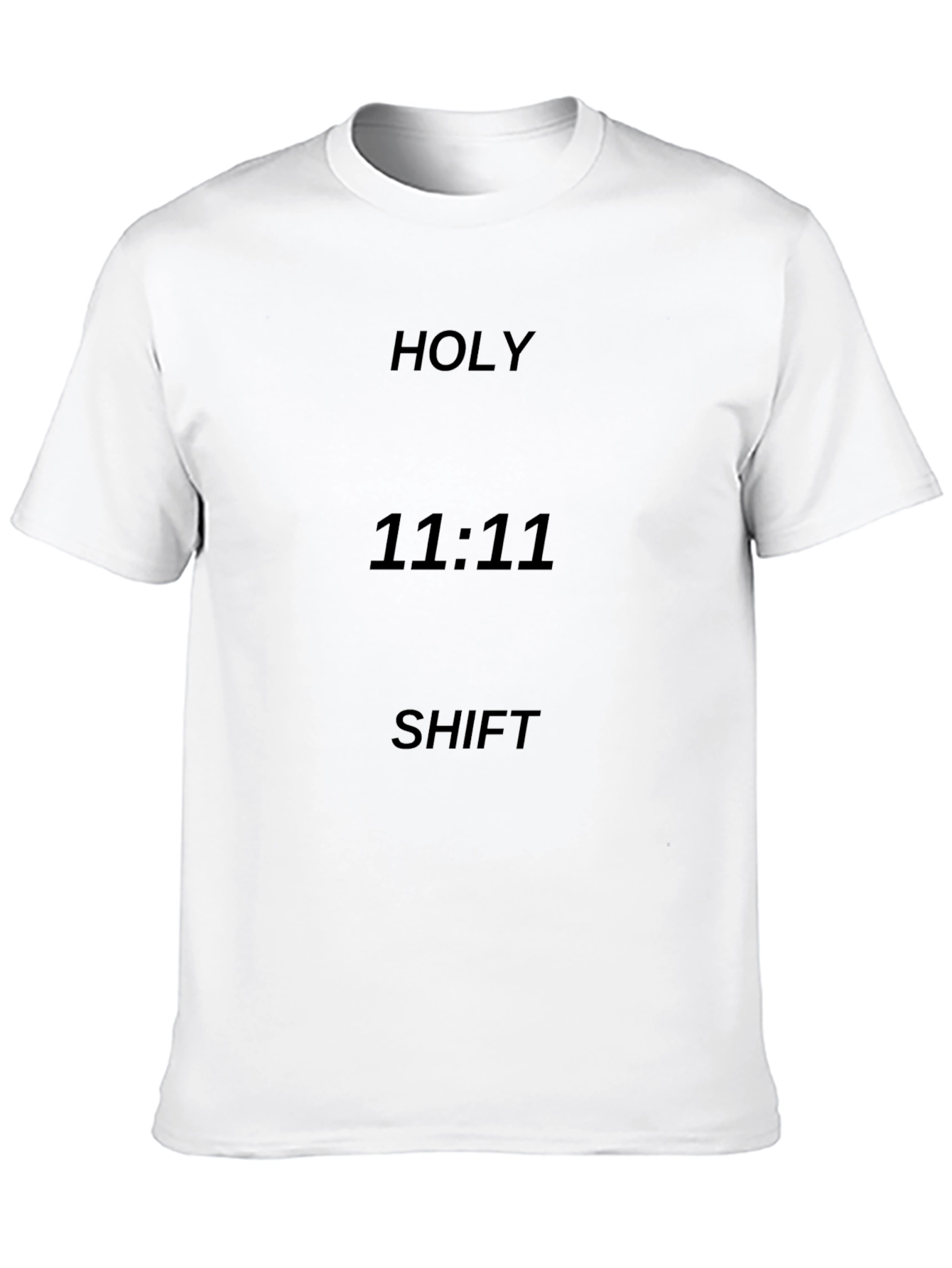 Black Holy 11:11 Shift Black Graphic T-Shirt view 10