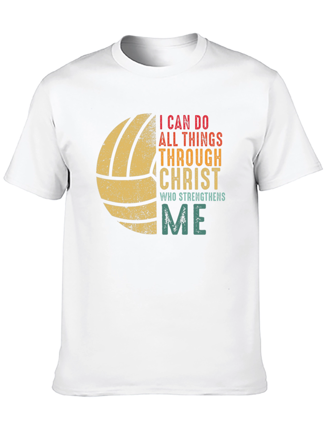Black Volleyball I Can Do All Things T-Shirt view 10