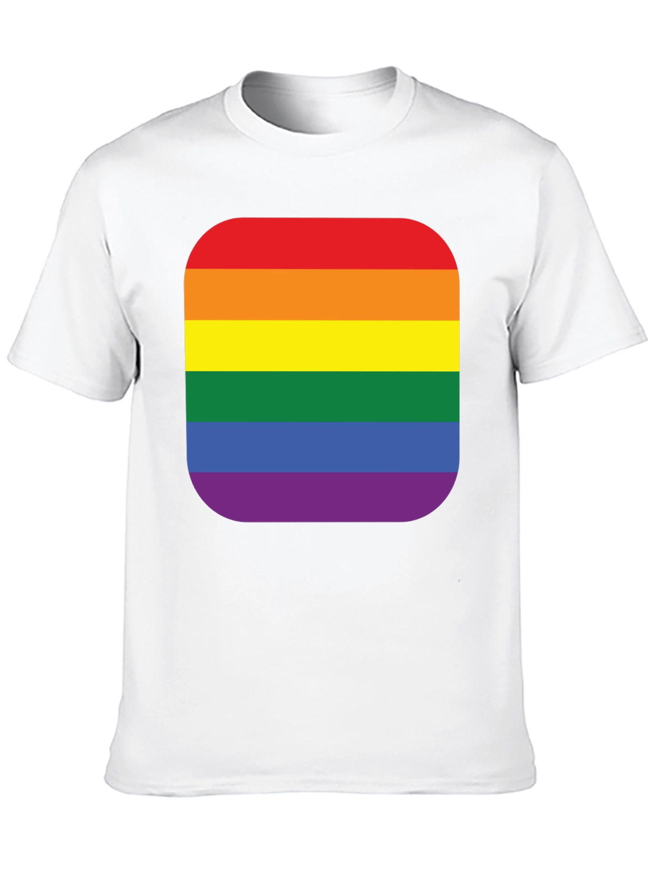 Black Pride Rainbow Stripe T-Shirt - Black Cotton Blend view 10