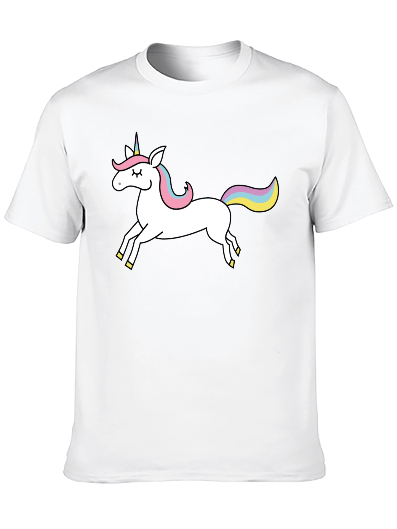 Black Unicorn Graphic Tee - Black Cotton Blend view 10