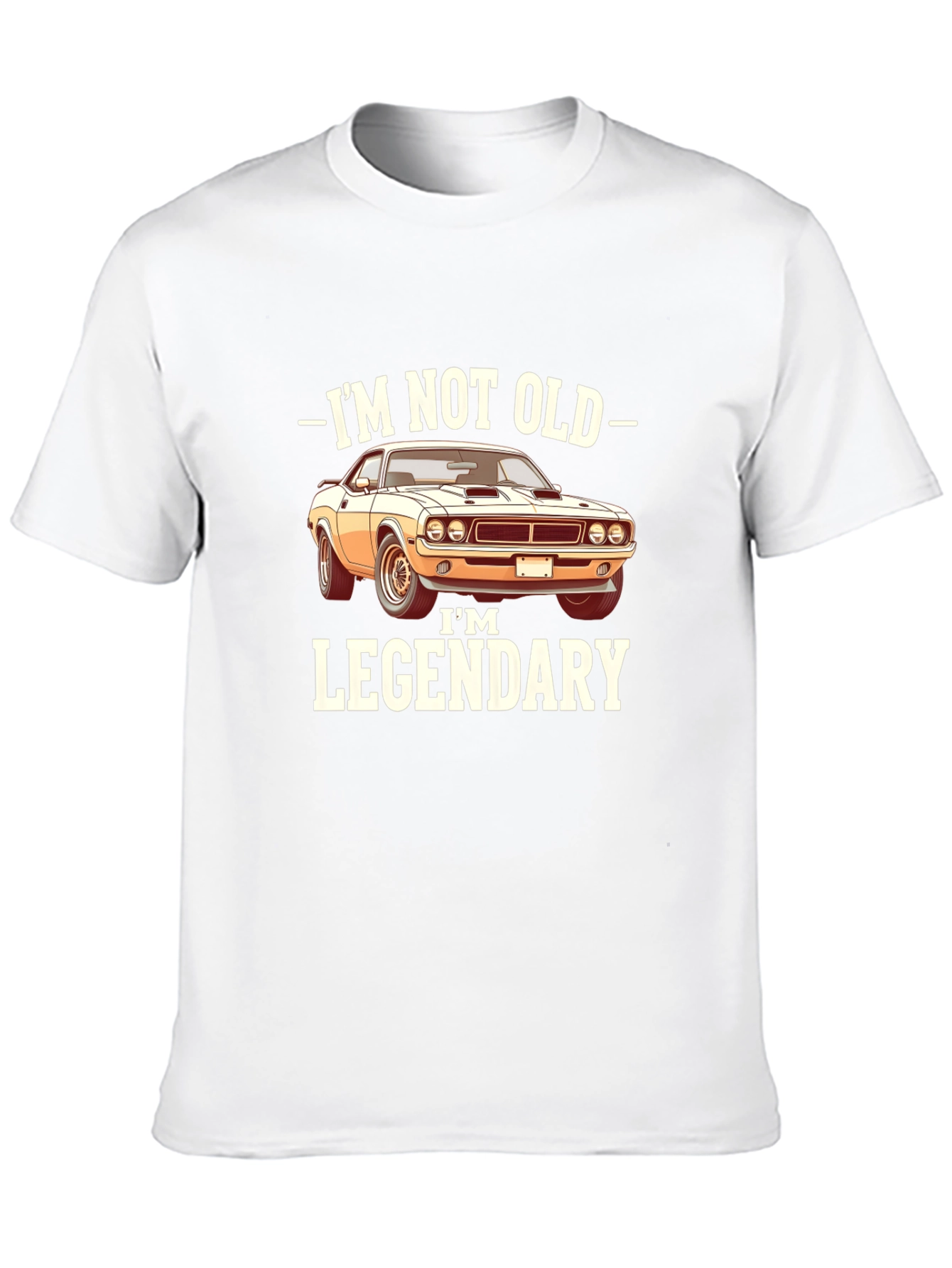 Black I'm Not Old I'm Legendary Car T-Shirt view 10