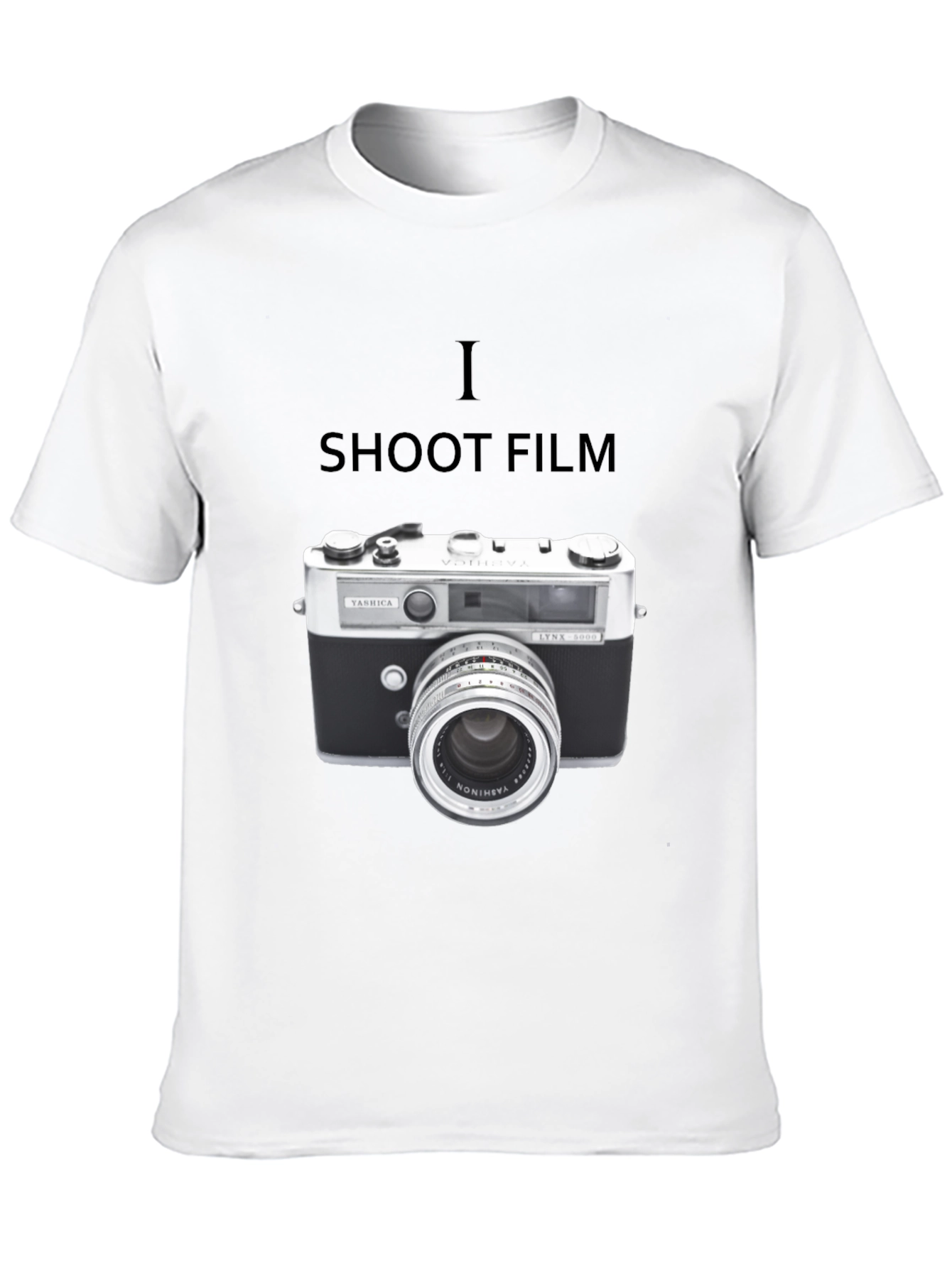 Black I Shoot Film T-Shirt - Vintage Camera Graphic Tee view 10