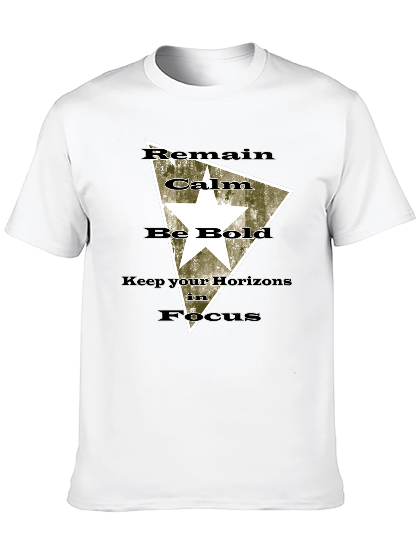 Black Remain Calm Be Bold T-Shirt view 10