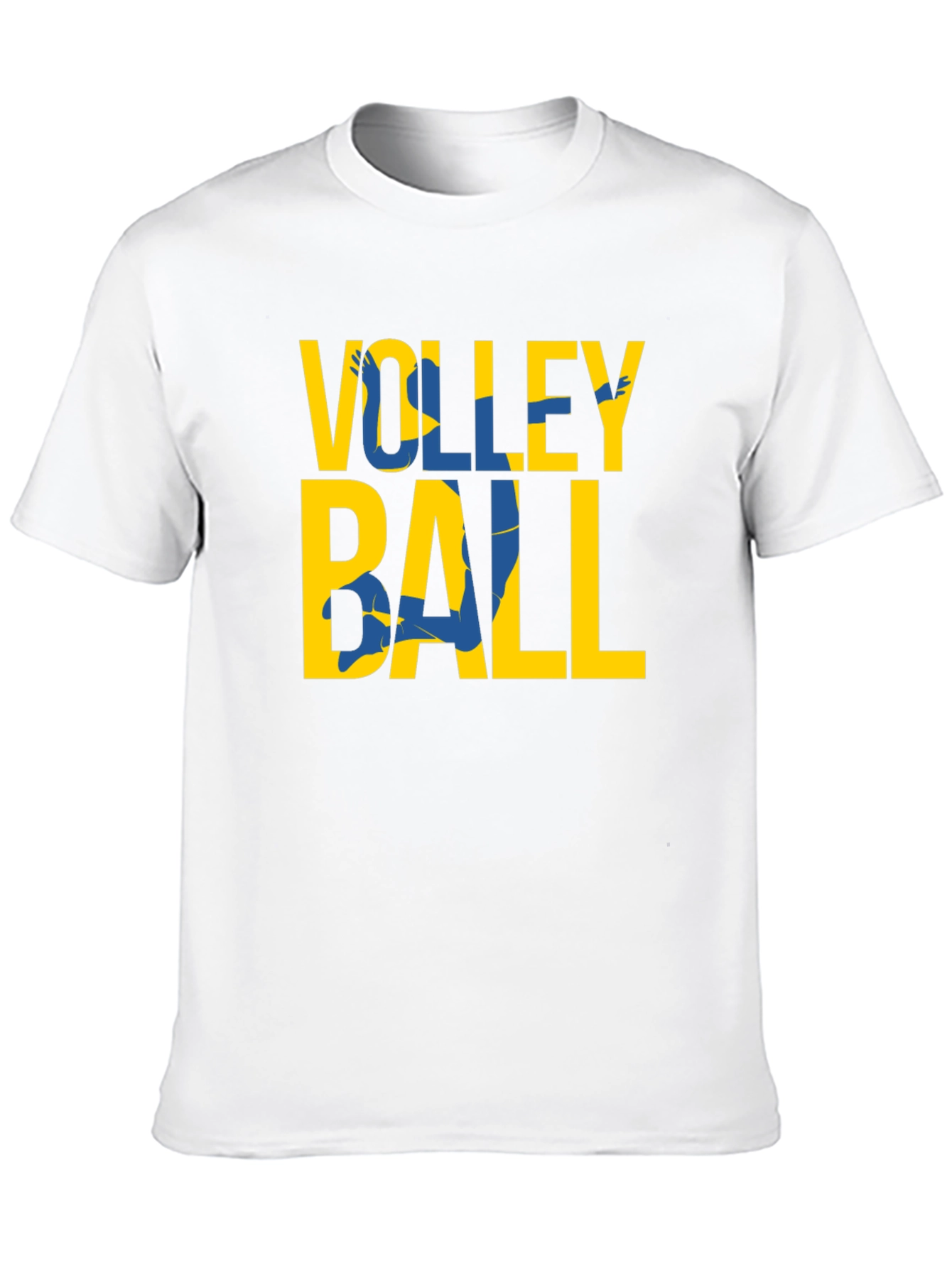 Black Volleyball Graphic Tee - Sporty Casual T-Shirt view 10