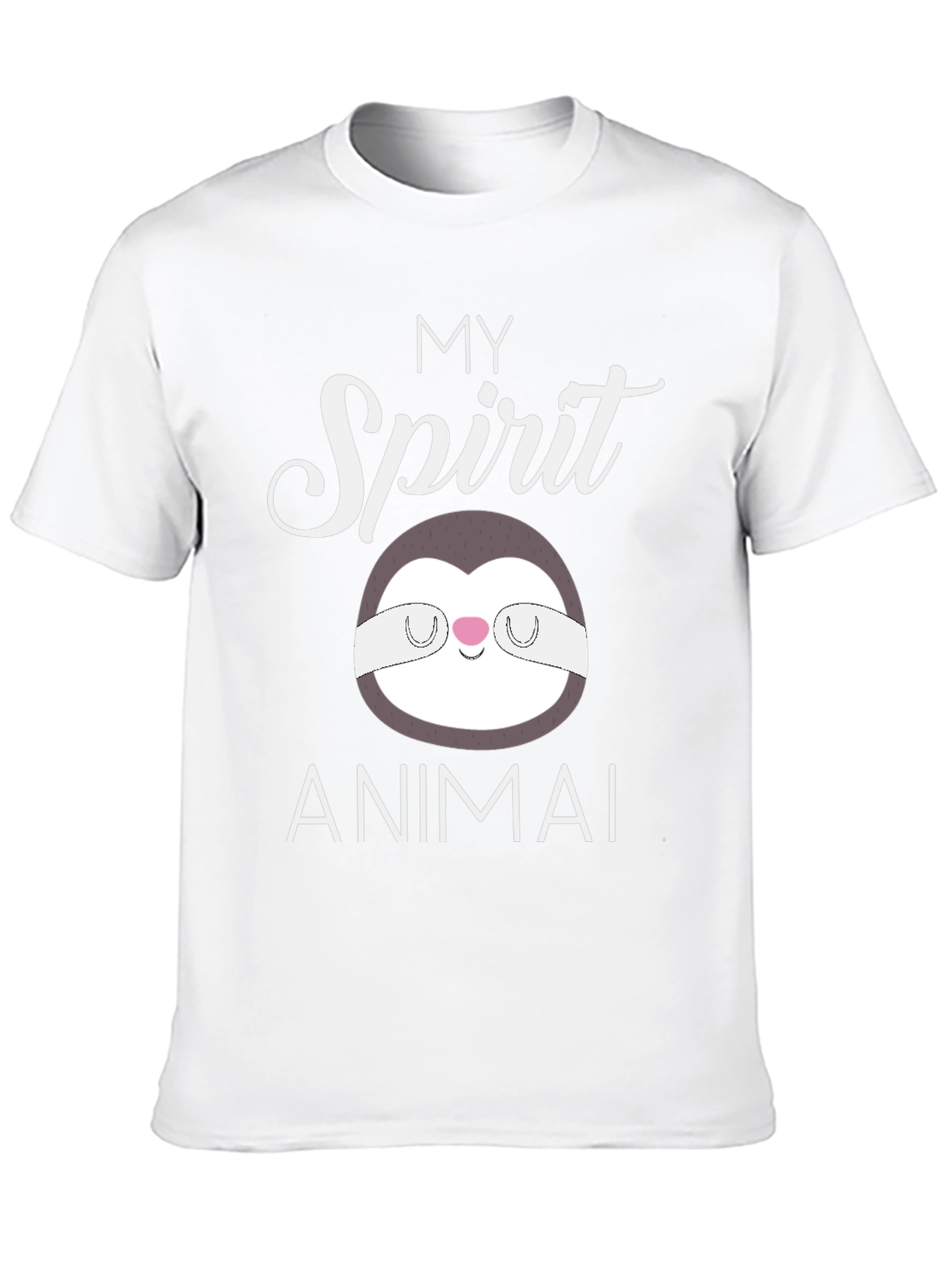 Black My Spirit Animal Sloth T-Shirt view 10