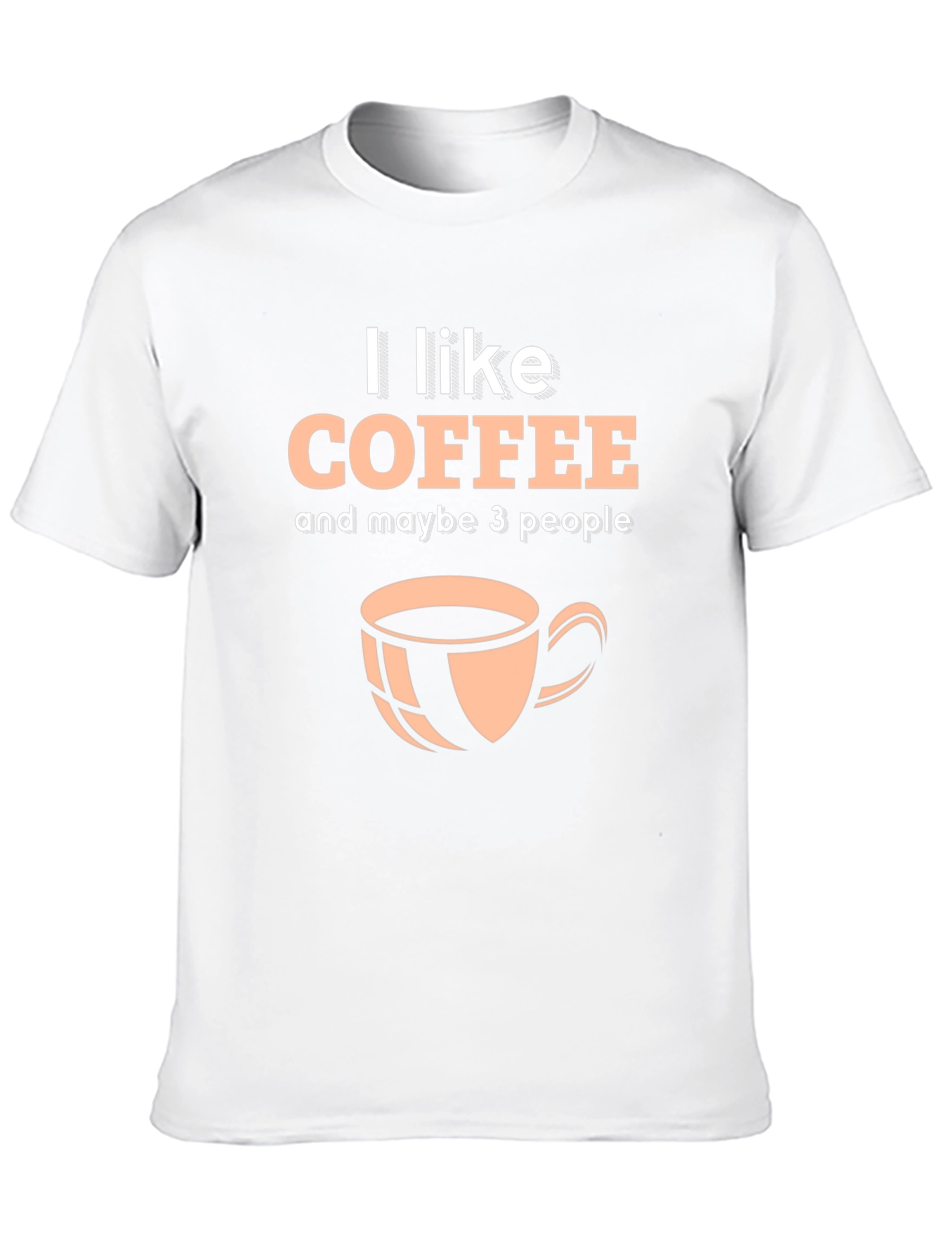 Black I Like Coffee Graphic T-Shirt - Black, Crew Neck view 10