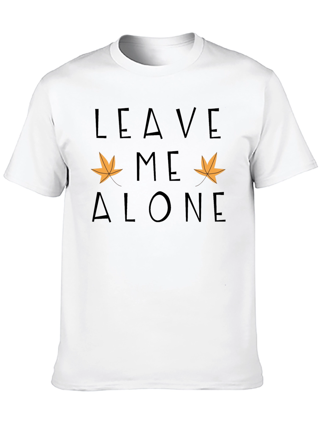 Black Leave Me Alone Fall Graphic Tee view 10