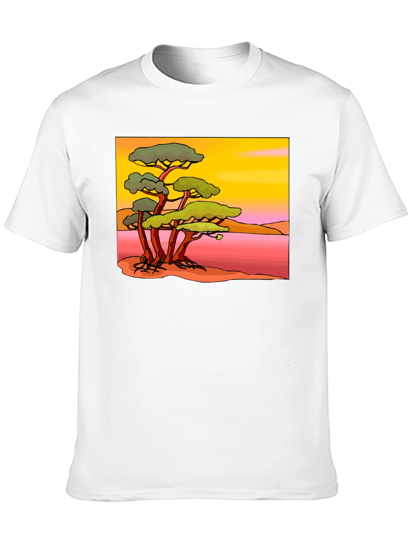 Black African Savanna Graphic Tee view 10