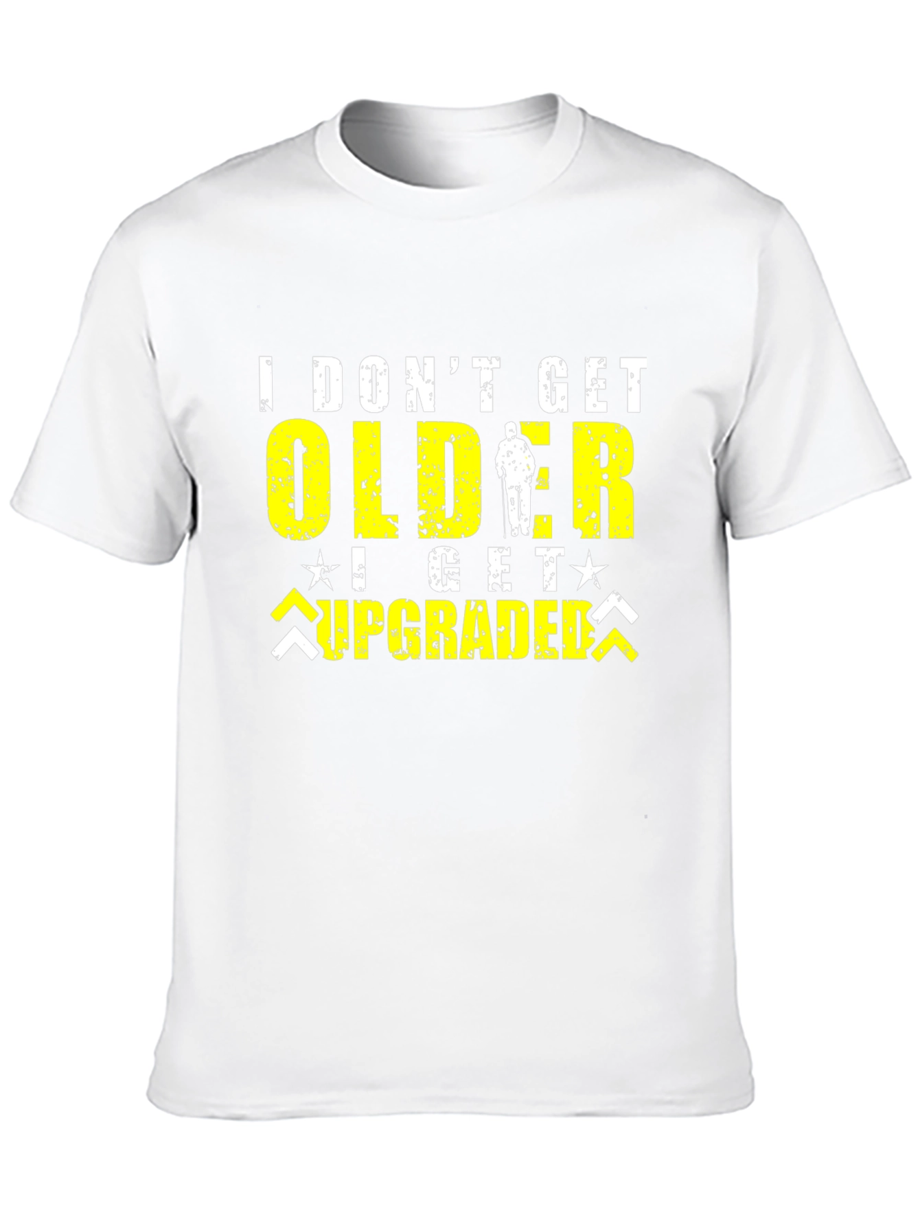 Black I Don't Get Older, I Get Upgraded Black T-Shirt view 10