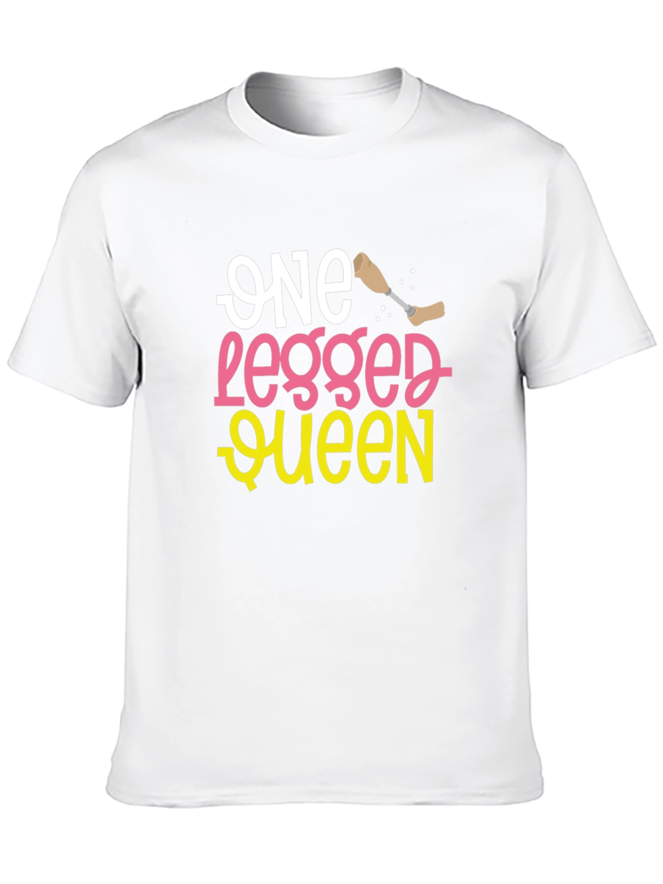Black One Legged Queen Funny T-Shirt view 10