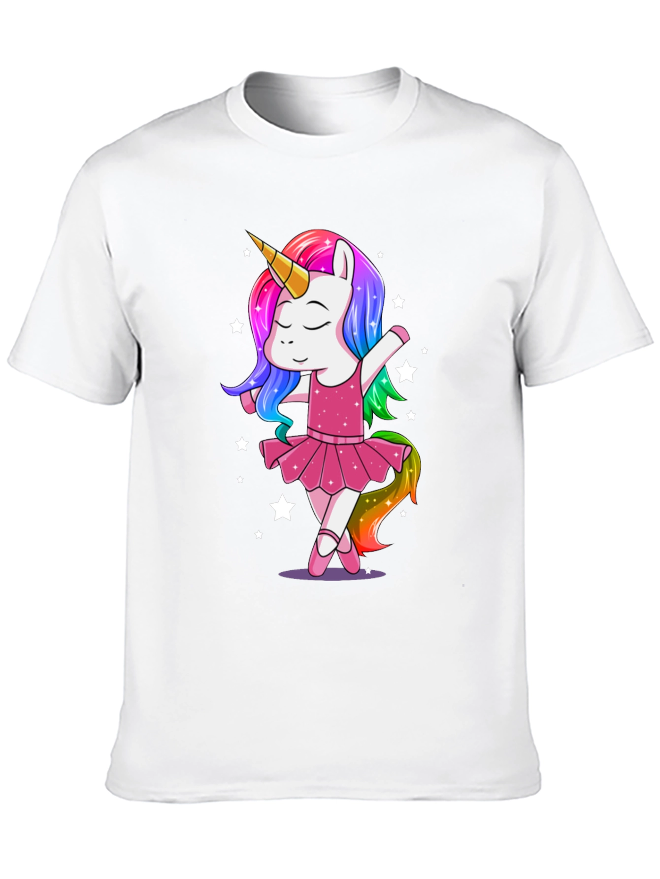 Black Unicorn Ballerina Graphic Tee view 10