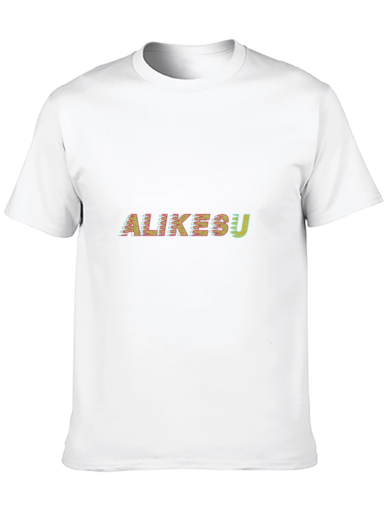 Black Abstract 'ALIKESU' Graphic Tee - Stylish Black T-Shirt view 10
