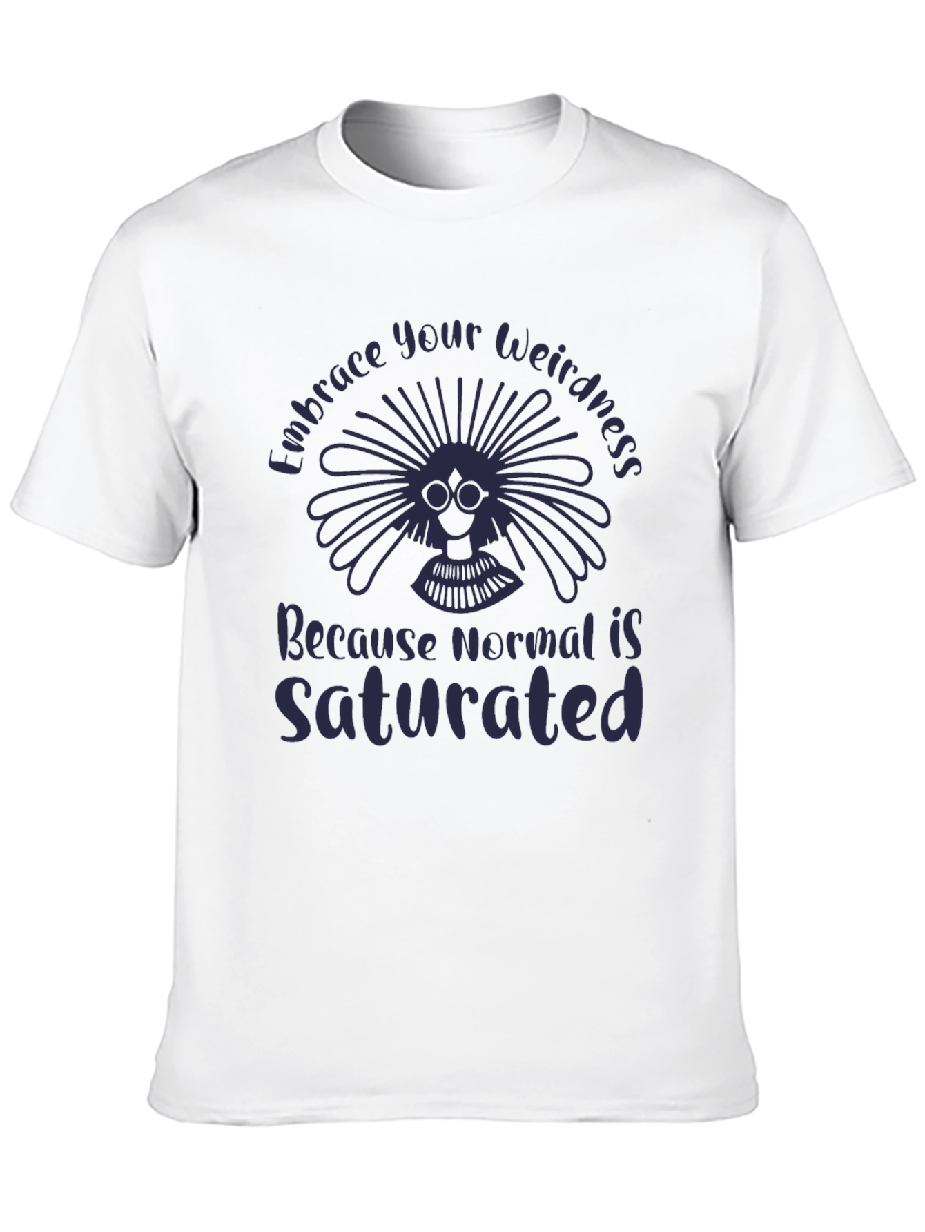 Black Embrace Weirdness Graphic Tee - Unisex Soft Cotton view 10