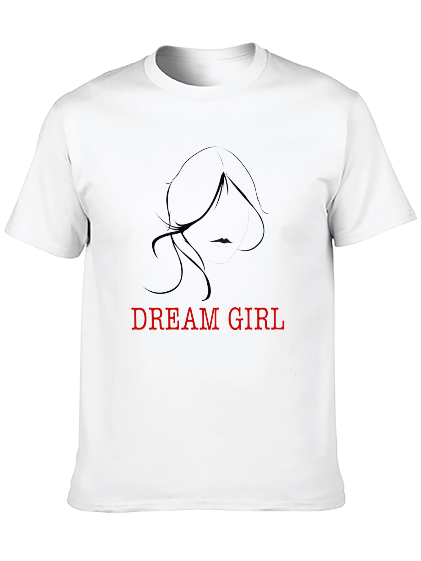 Black Dream Girl Black Tee - Stylish Graphic T-Shirt view 10