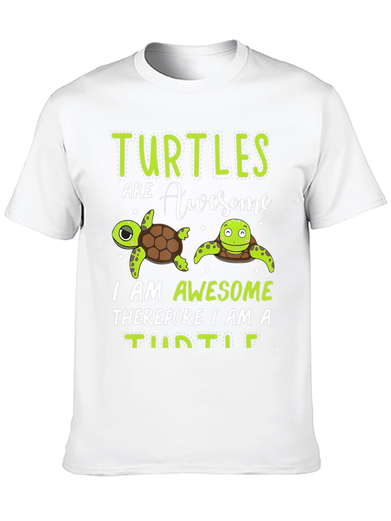 Black Turtles Are Awesome Graphic Tee view 10