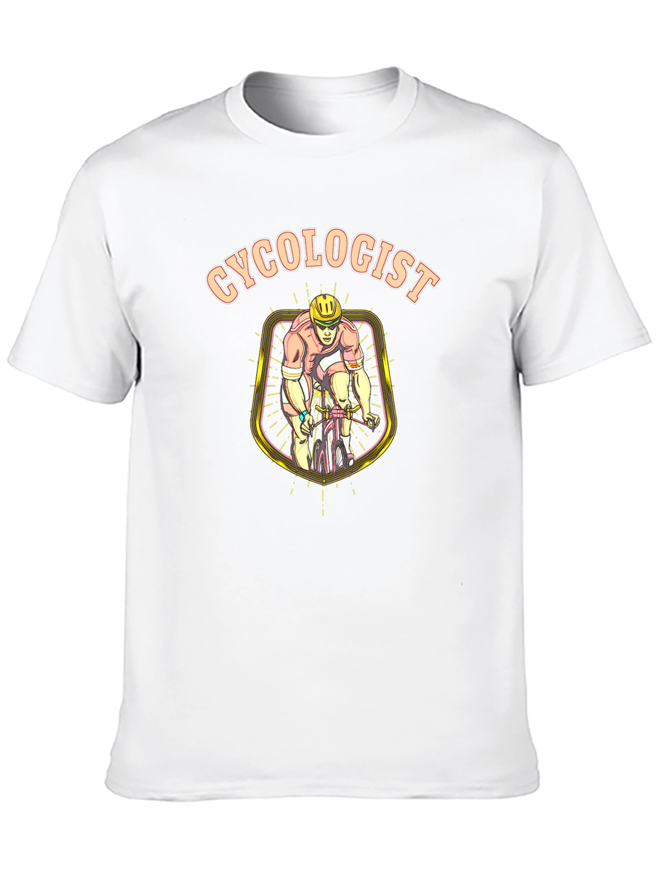 Black Cycologist T-Shirt - Funny Cyclist Tee view 10