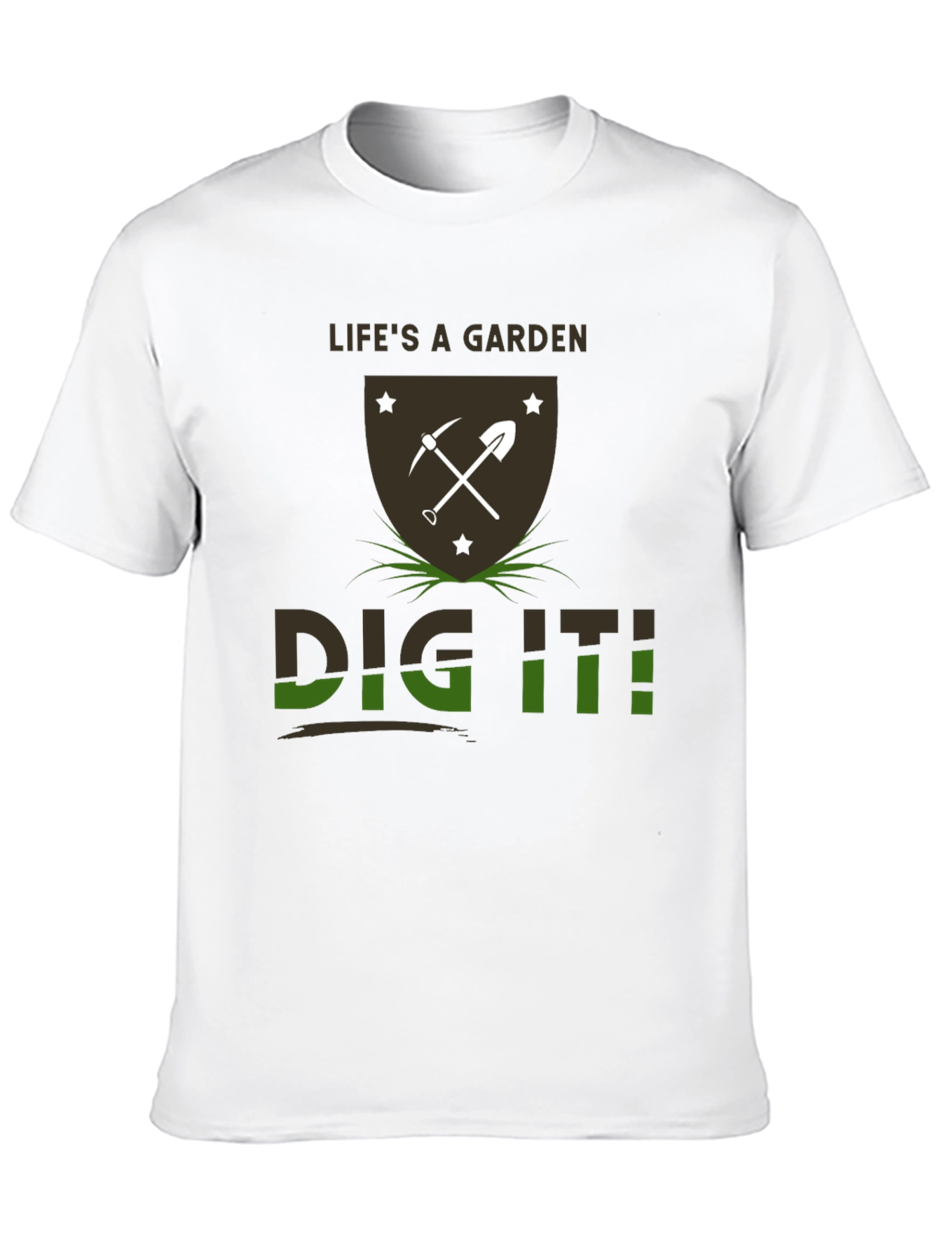 Black Life's a Garden Dig It T-Shirt view 10