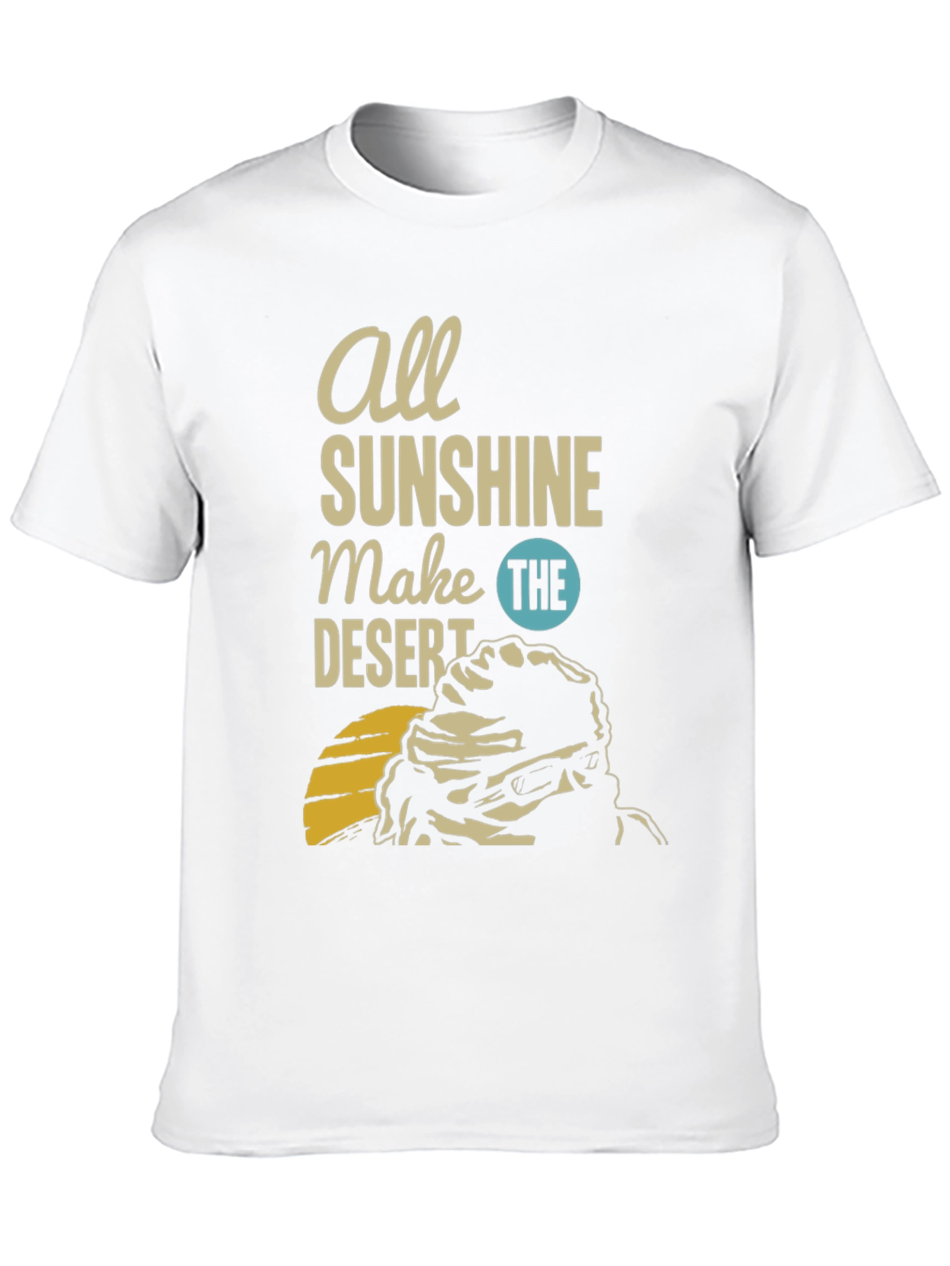 Black Sunshine Desert Graphic Tee view 10