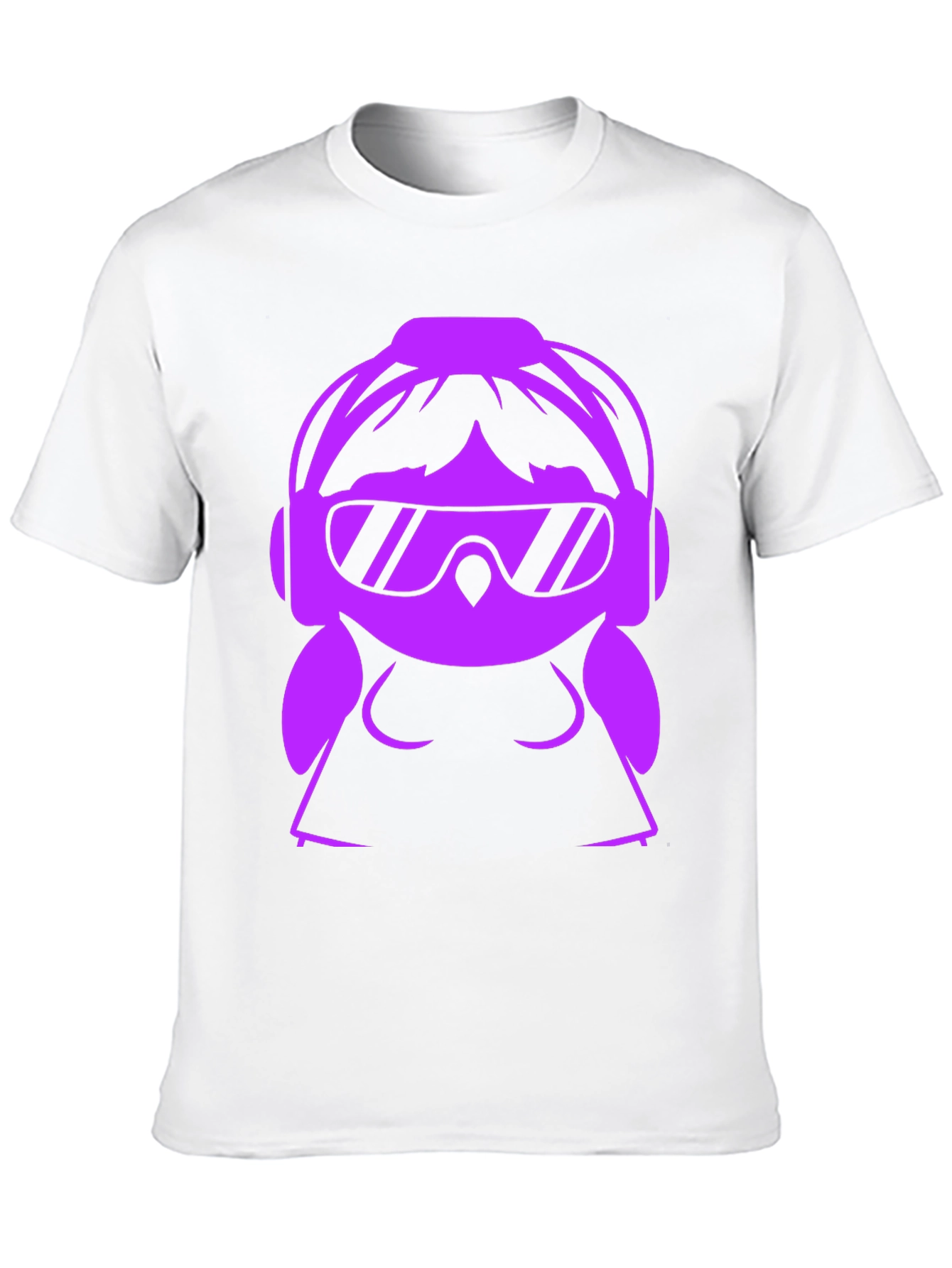 Black DJ Girl Graphic T-Shirt - Black view 10