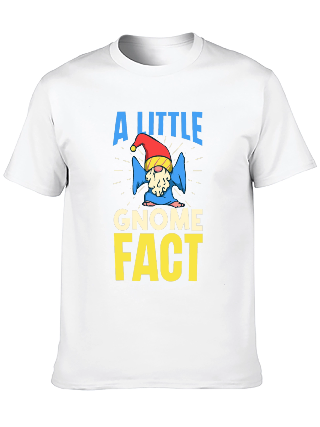 Black A Little Gnome Fact T-Shirt view 10