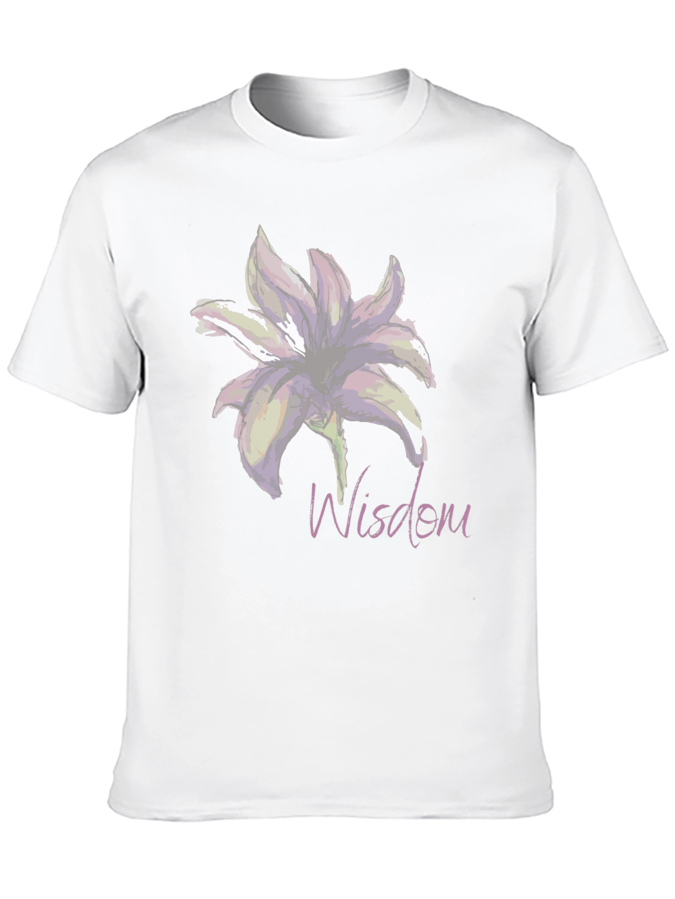 Black Wisdom Lily Graphic T-Shirt - Elegant and Stylish view 10