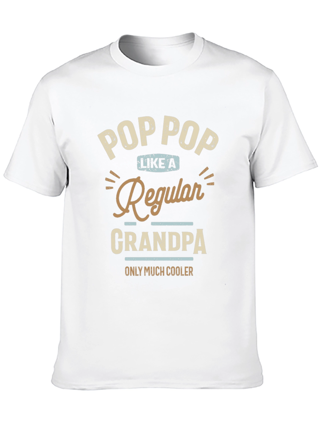 Black Pop Pop Like a Regular Grandpa T-Shirt view 10