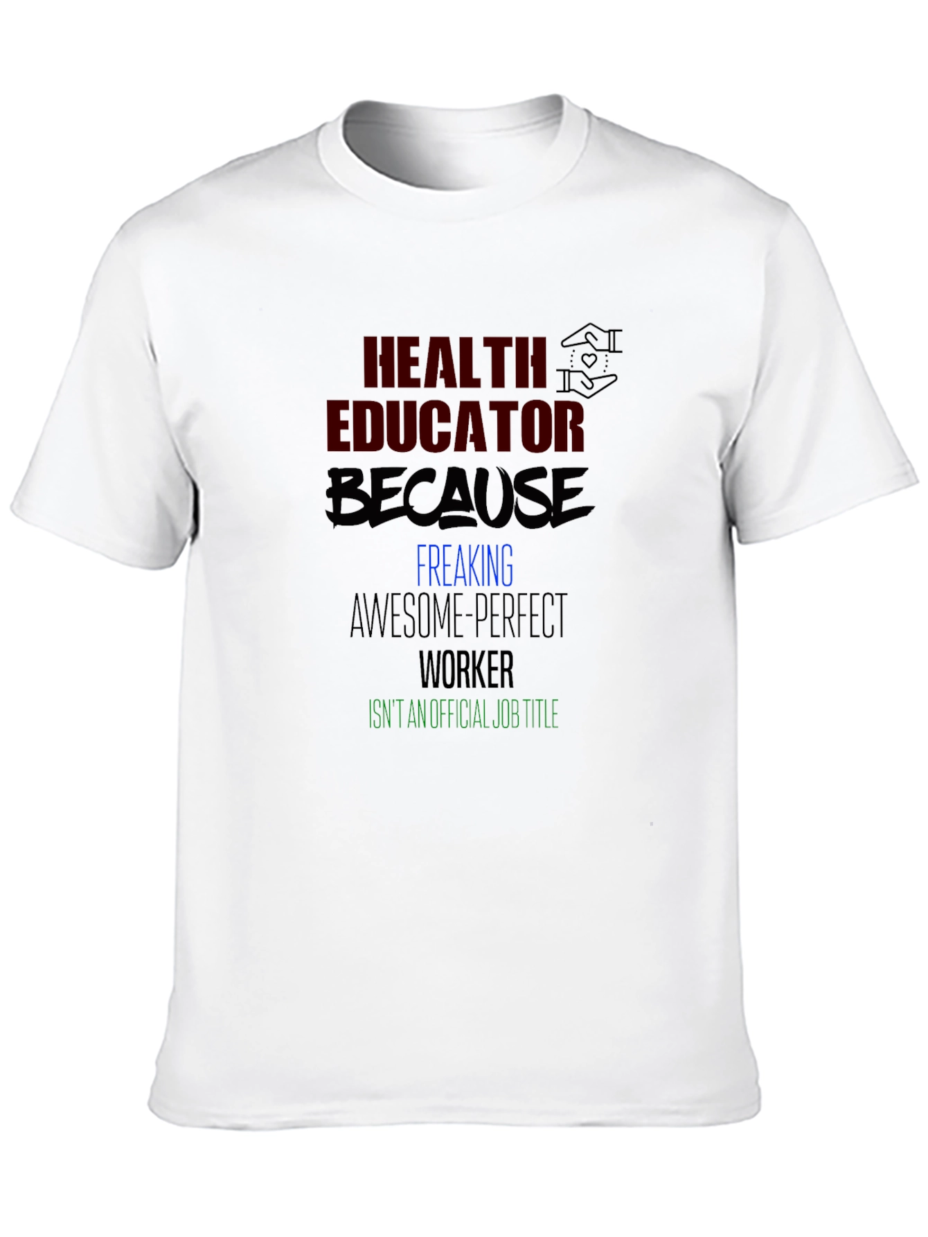 Black Health Educator Graphic T-Shirt - Awesome Worker view 10