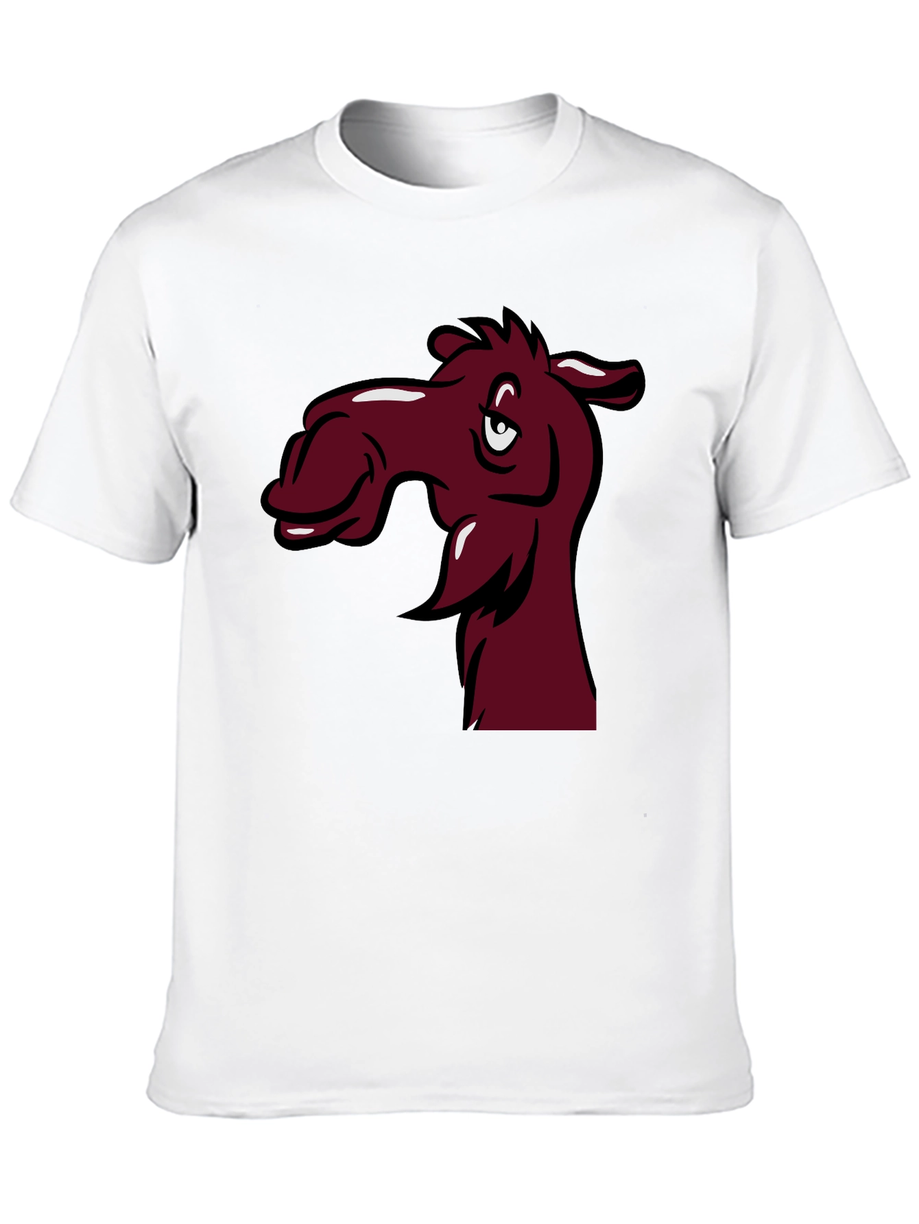 Black Funny Camel Cartoon T-Shirt view 10