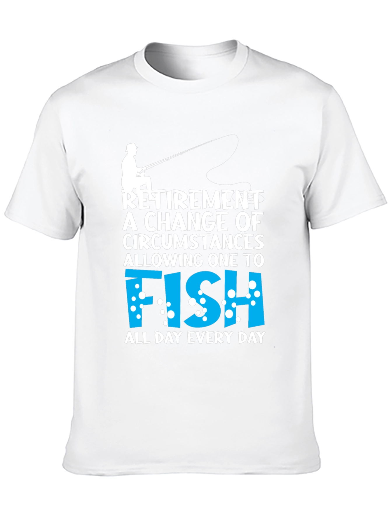 Black Retirement Fishing T-Shirt - All Day Every Day view 10