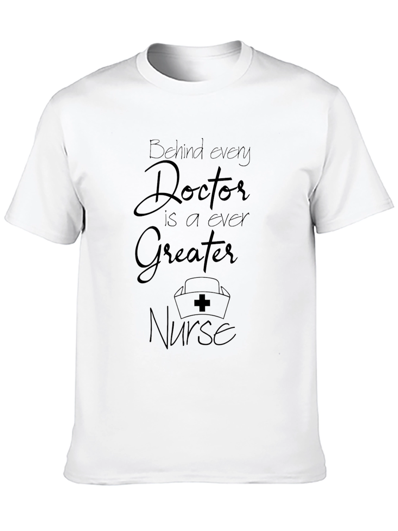 Black Behind Every Doctor Nurse Graphic Tee view 10