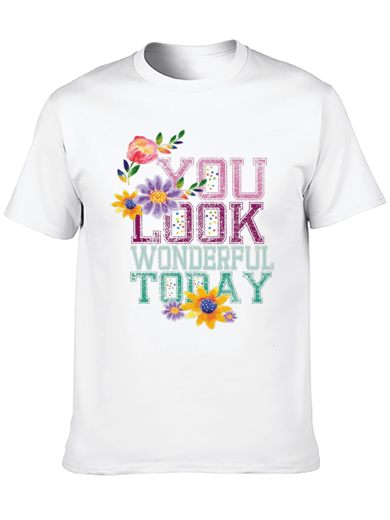 Black Floral Graphic Tee - You Look Wonderful Today view 10