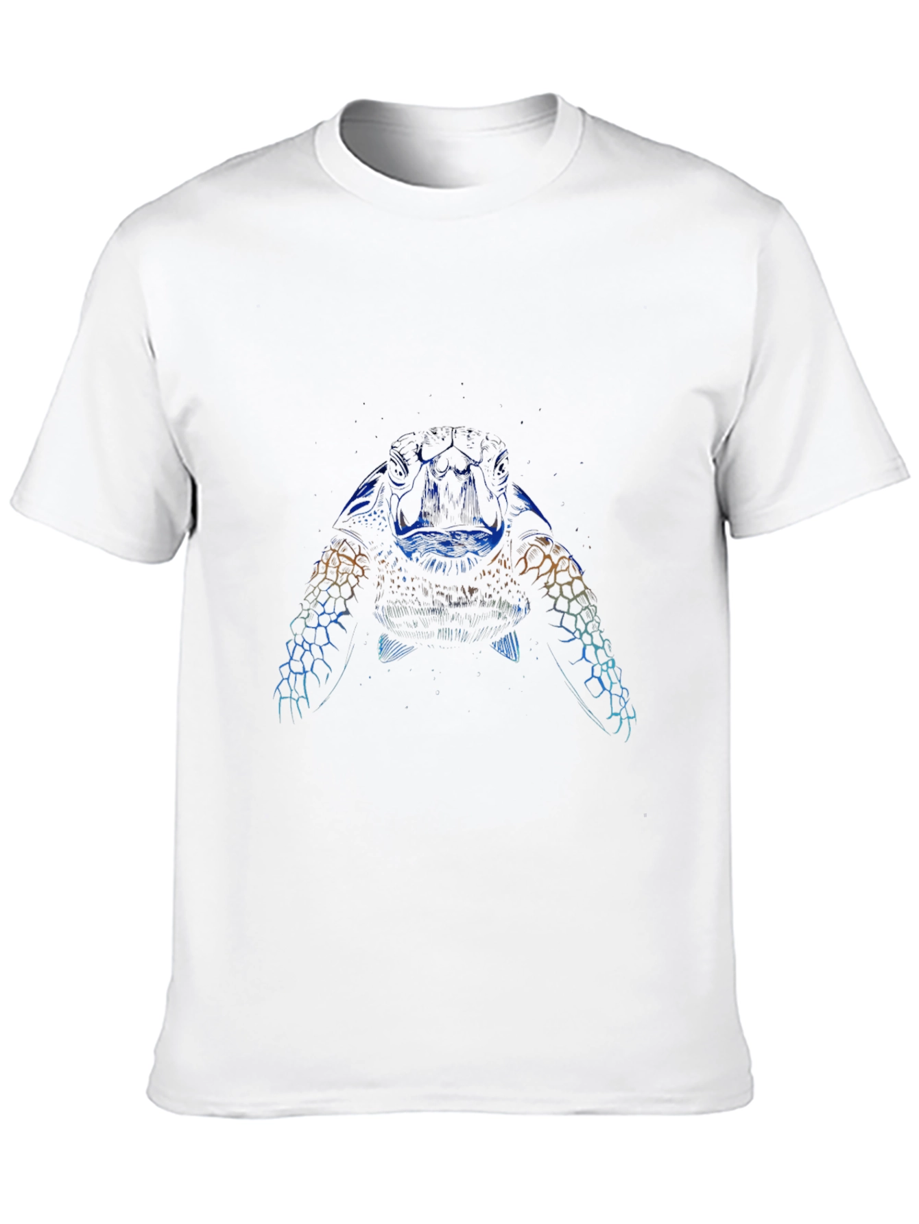 Black Sea Turtle Graphic Black T-Shirt view 10
