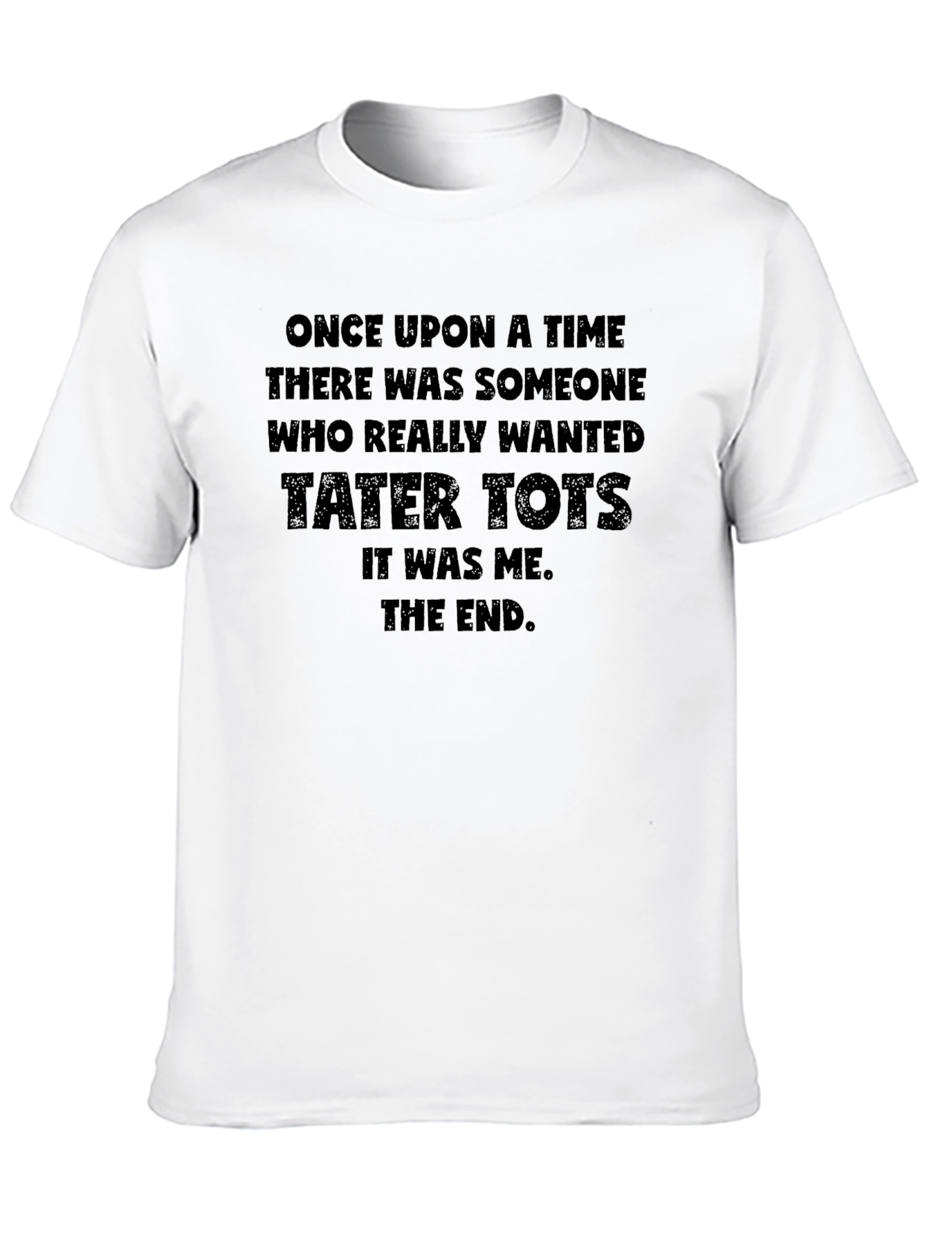 Black Tater Tots Graphic Tee - Funny Food Shirt view 10