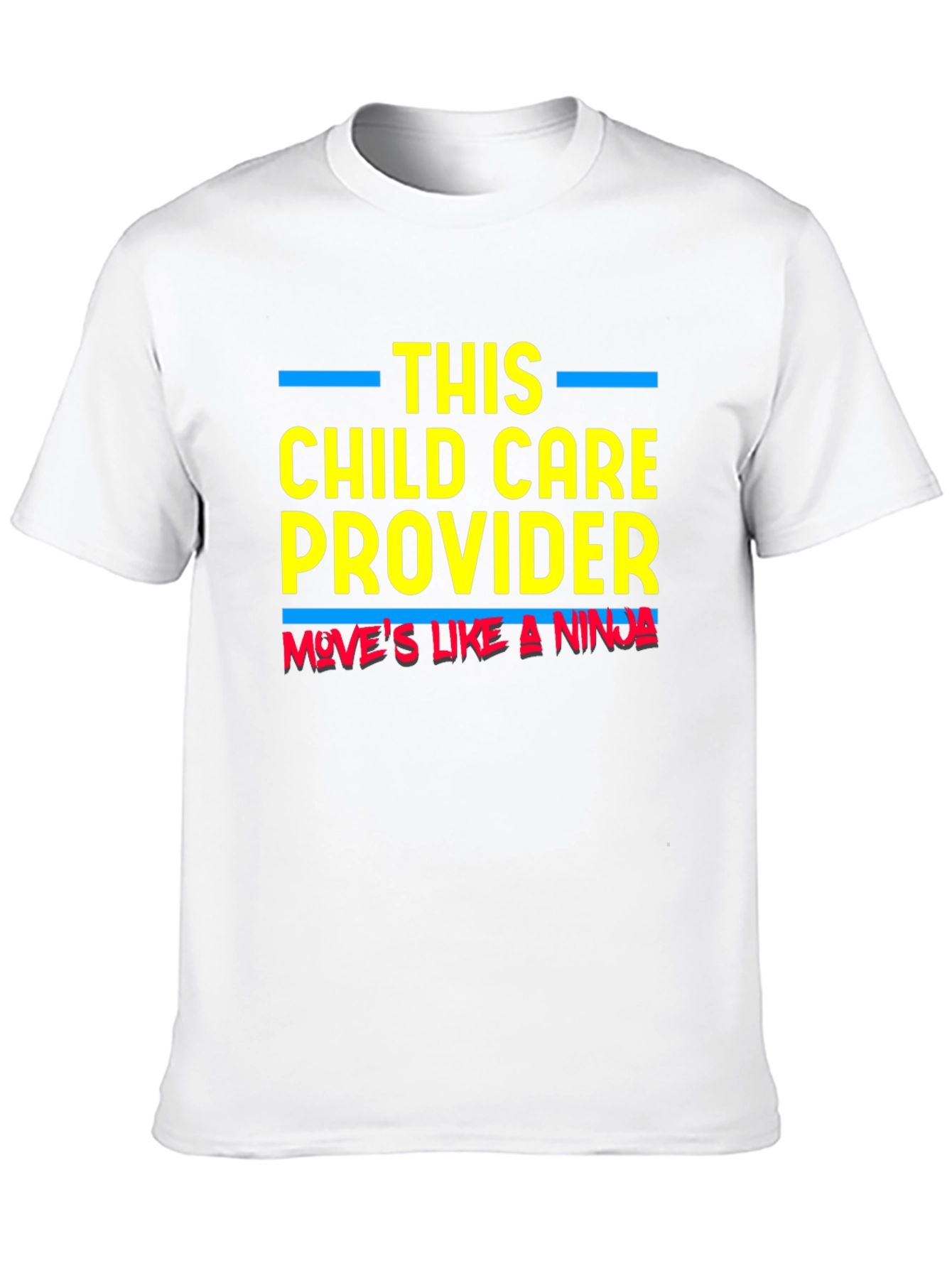 Black Child Care Provider Ninja T-Shirt view 10