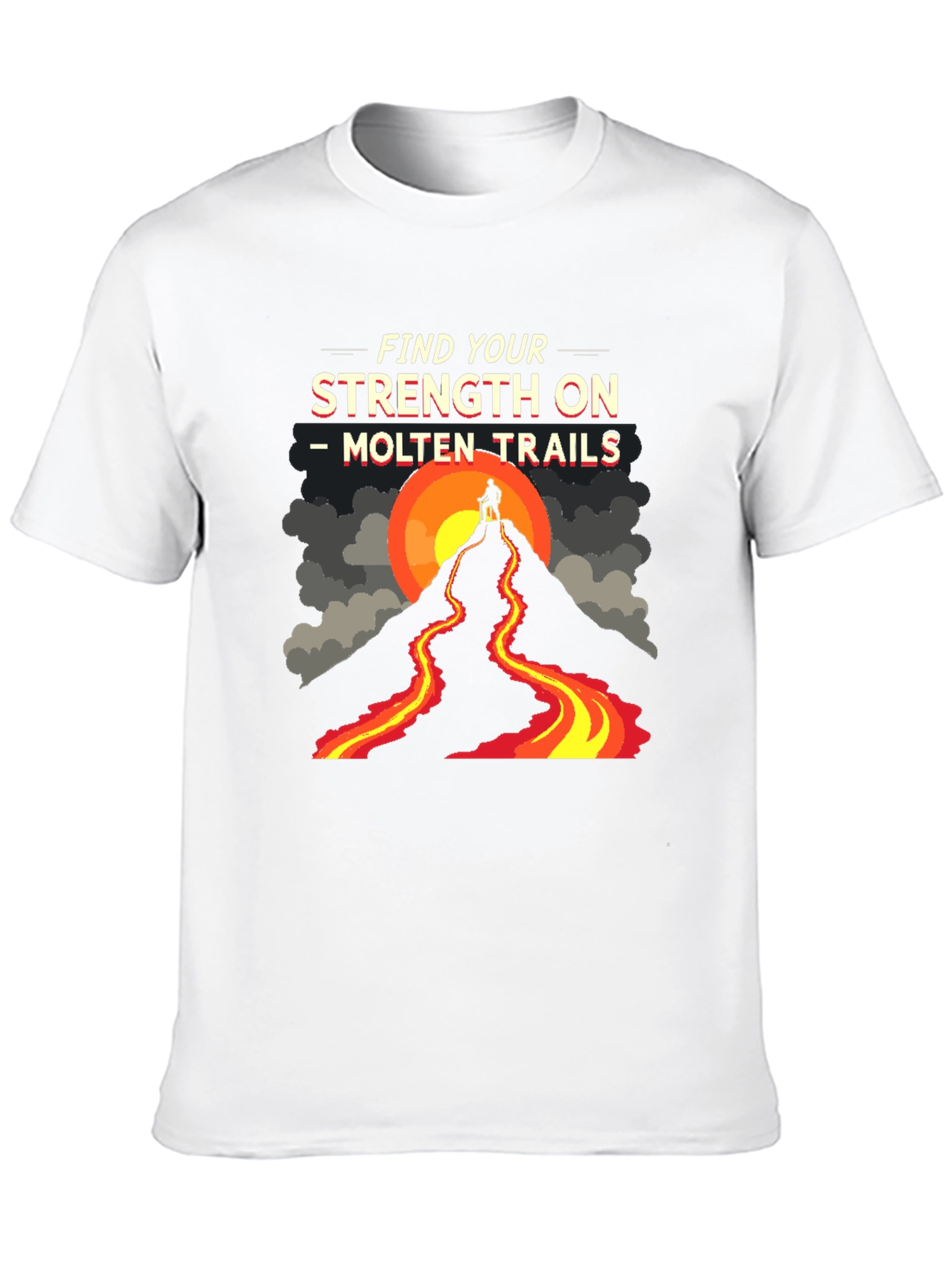 Black Molten Trails Graphic Tee view 10
